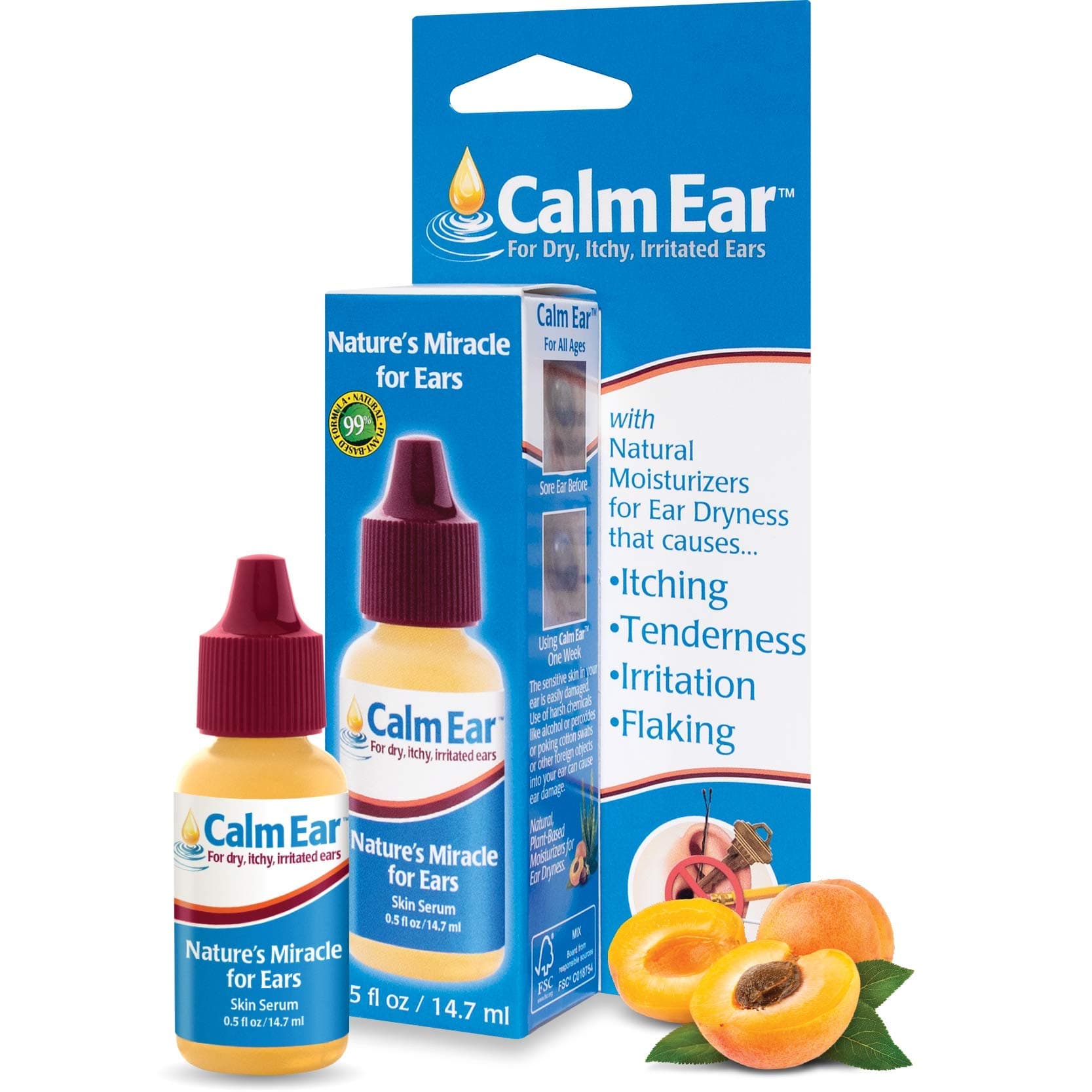 Miracell Calm Ear 14.7ml Transparent Wax Earplug for Itchy, Irritated Ears (Pack of 1)