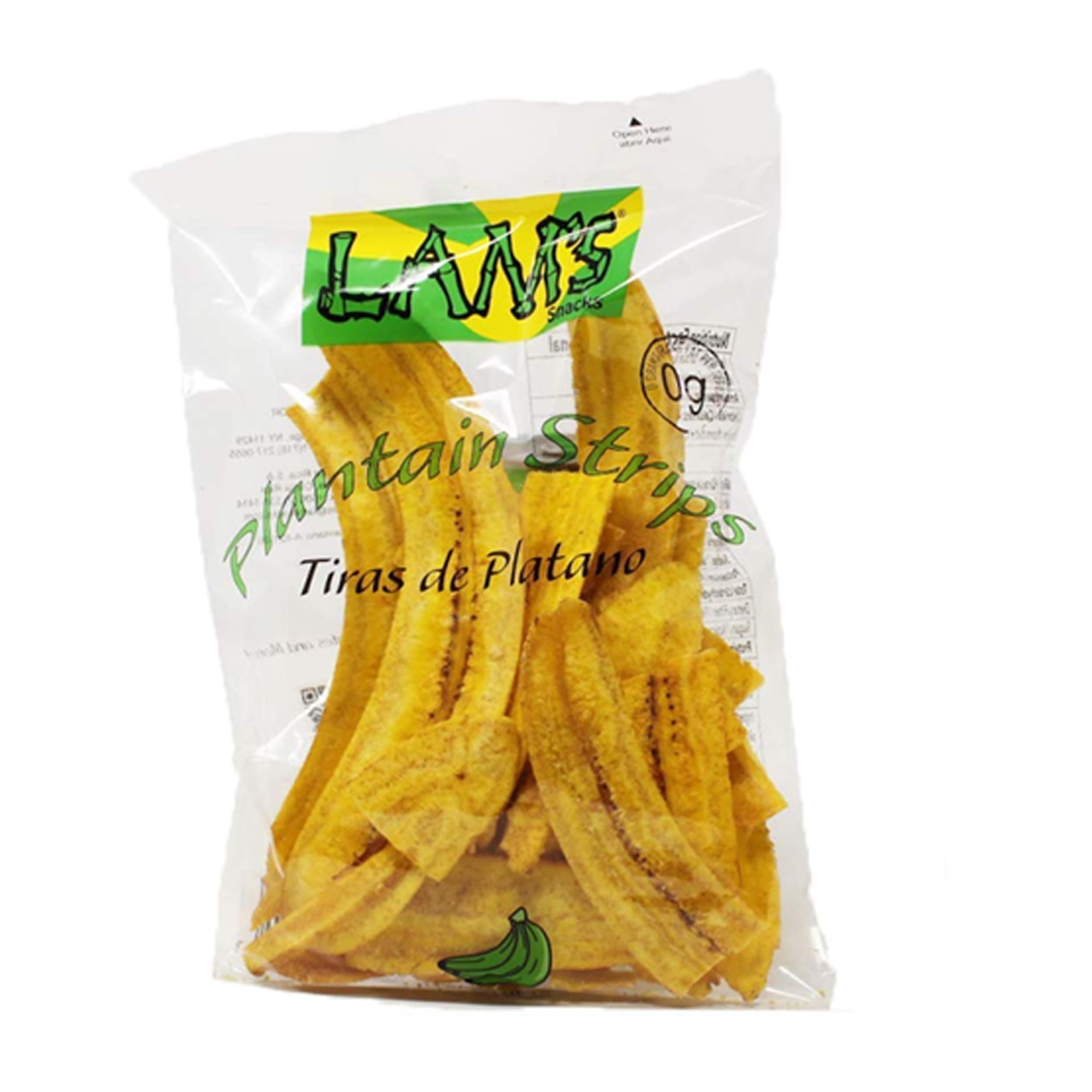 Lam's Plantain Strips || Tiras de Platano || 2.5oz || 71g || Vegetable Snacks || Healthy & Fresh Snacks || Gluten-free || Banana Chips || Natural Slices || (pack of 01)