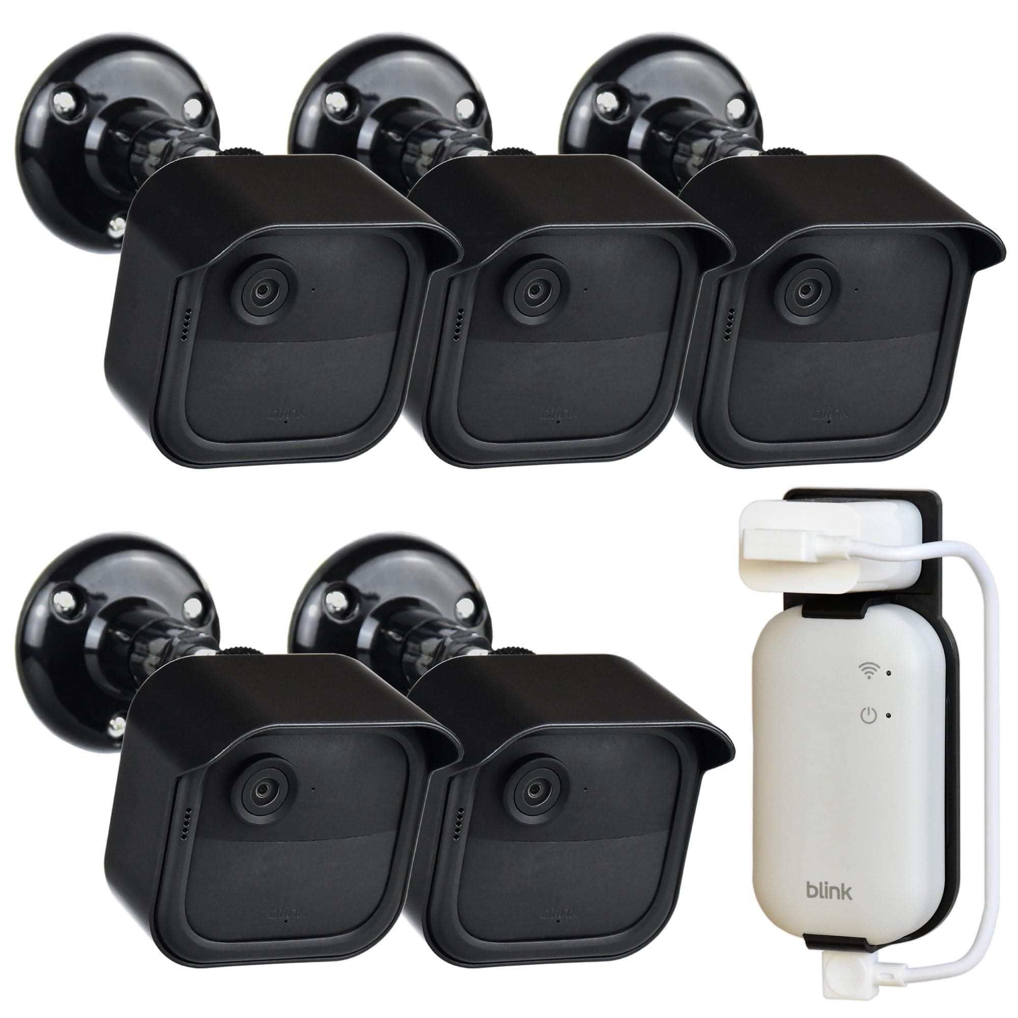 All New Blink Outdoor 4th & 3rd Gen Camera Mount Bracket,5 Pack Full Weather Proof Housing/Mount for Blink Outdoor Cameras Security System(Camera not Included)