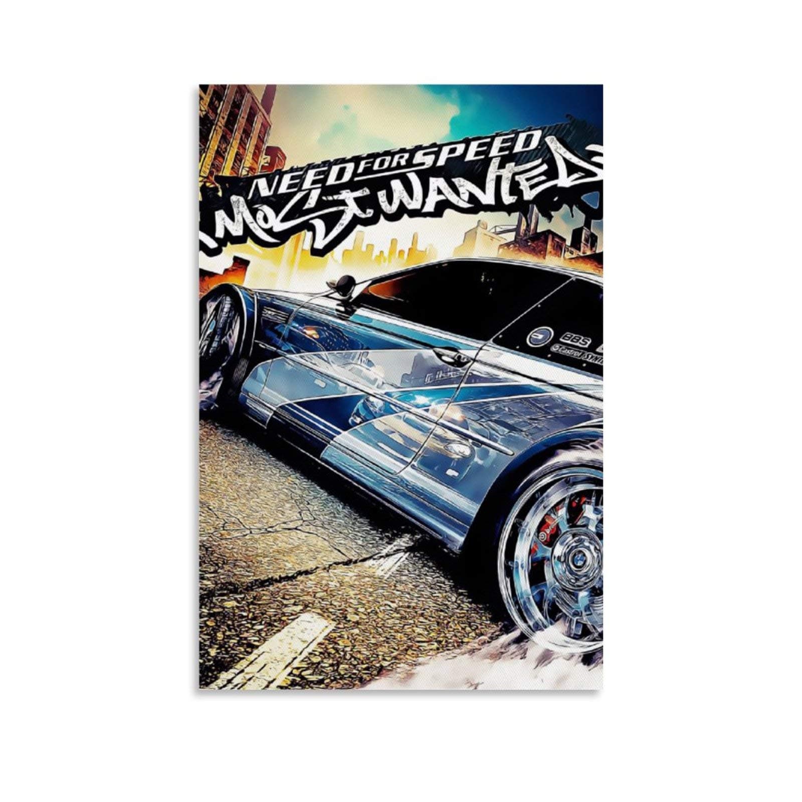 HeiwuNeed for Speed Canvas Art Poster and Wall Art Picture Print Modern Family Room Decor Poster 16 x 24 Inch (40 x 60 cm)