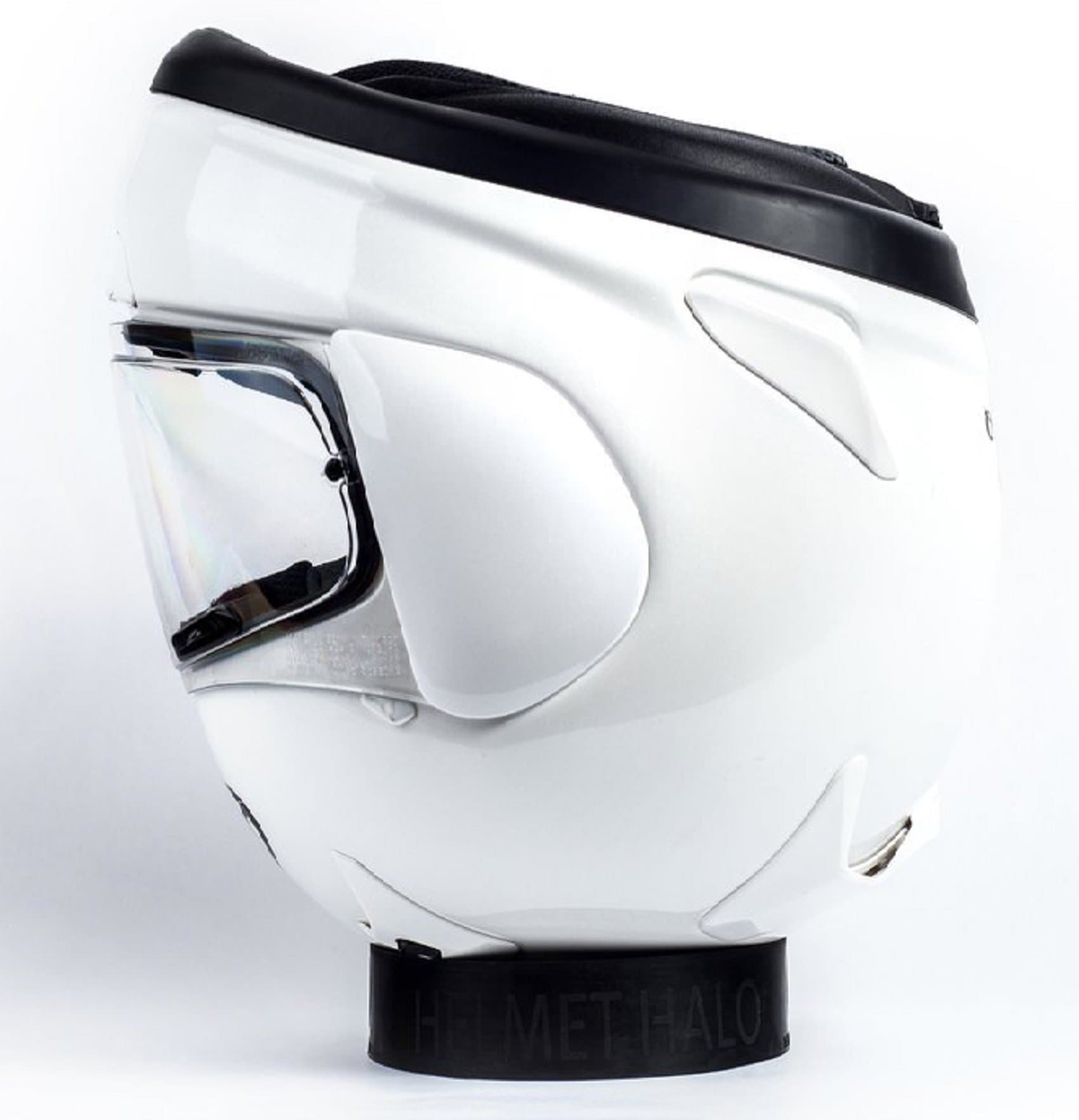 Orange Cycle Parts Black Portable Motorcycle Helmet Stand for Motorcycle, Dirtbike, ATV, Scooter, and Snowmobile Helmets by Helmet Halo Halo-BK