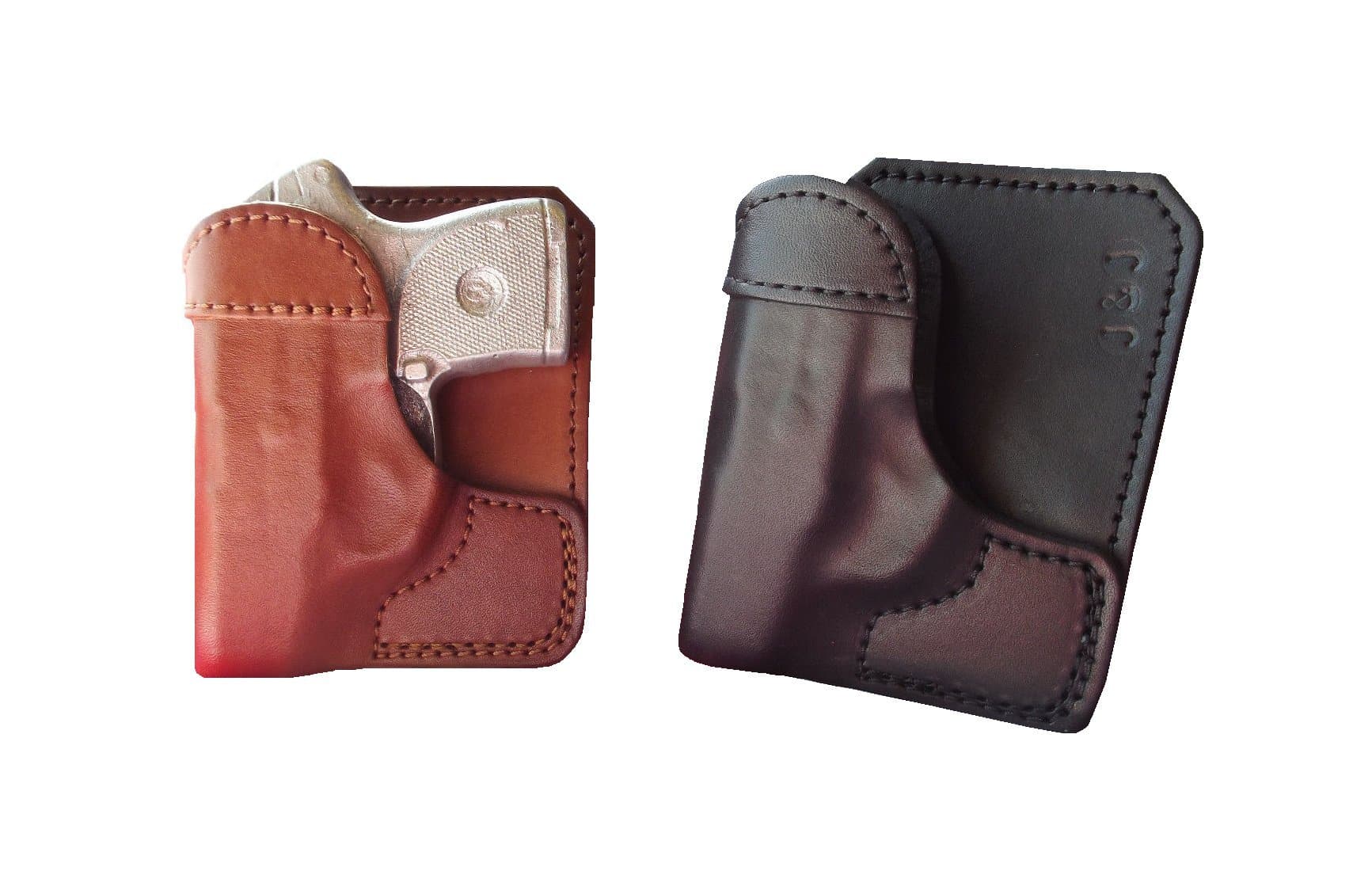 J&JCustom Formed to FIT Your KIMBER MICRO 9 Formed Wallet Style Premium Leather Back/Cargo Pocket Holster