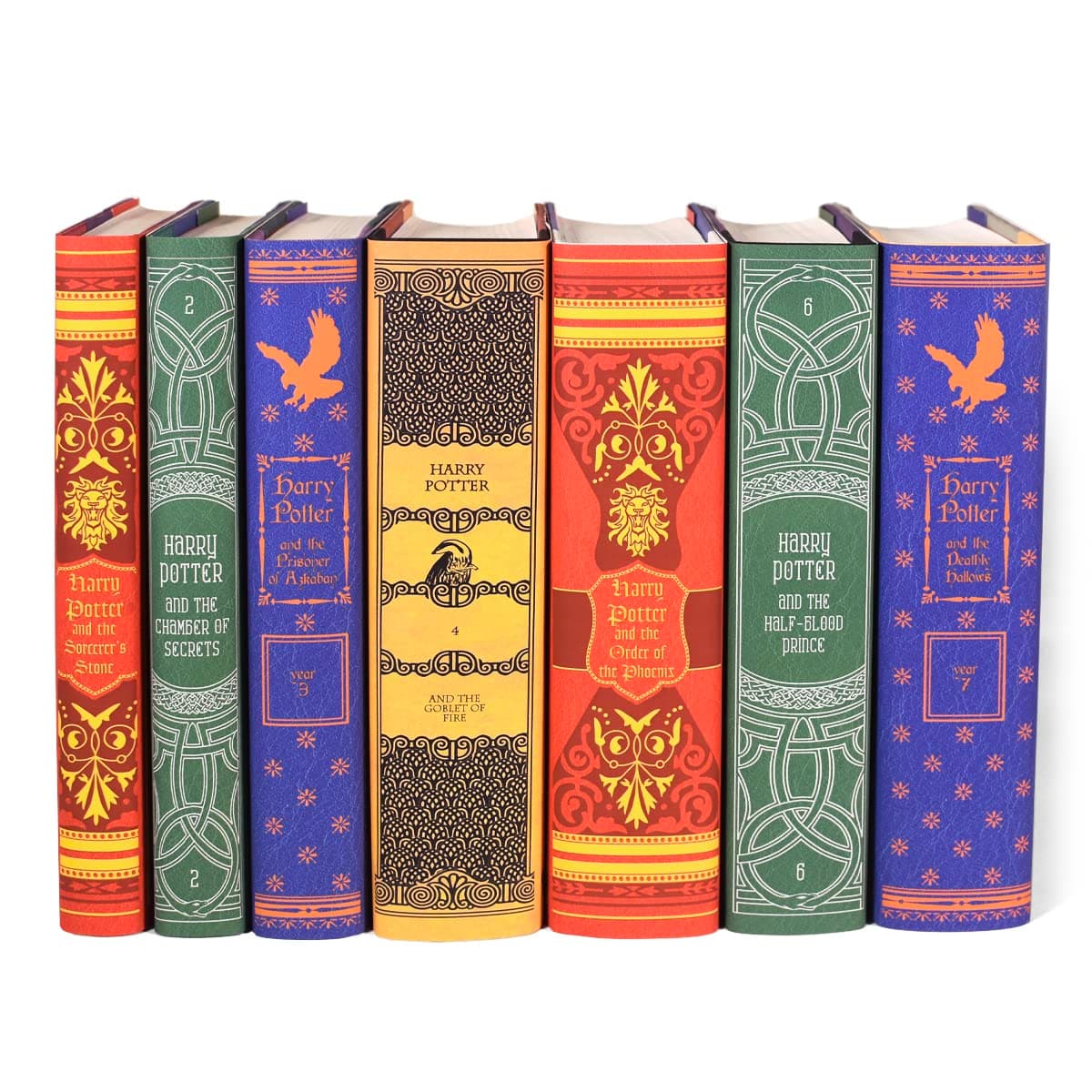 Juniper Books Harry Potter Boxed Set: House Mashup Edition | 7-Volume Hardcover Book Set with Custom Designed Dust Jackets published by Scholastic | J.K. Rowling | Includes all 7 Harry Potter Books