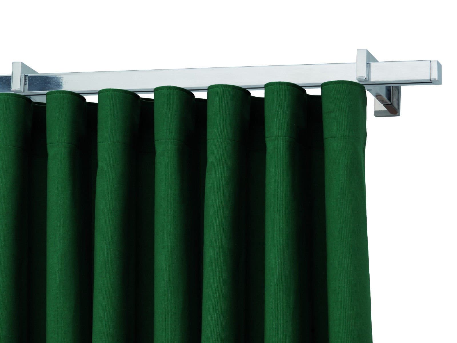 Polished Aluminium Curtain Track For Square or Satin Single Rope Ceiling Mount with System to Waves Constant l.240