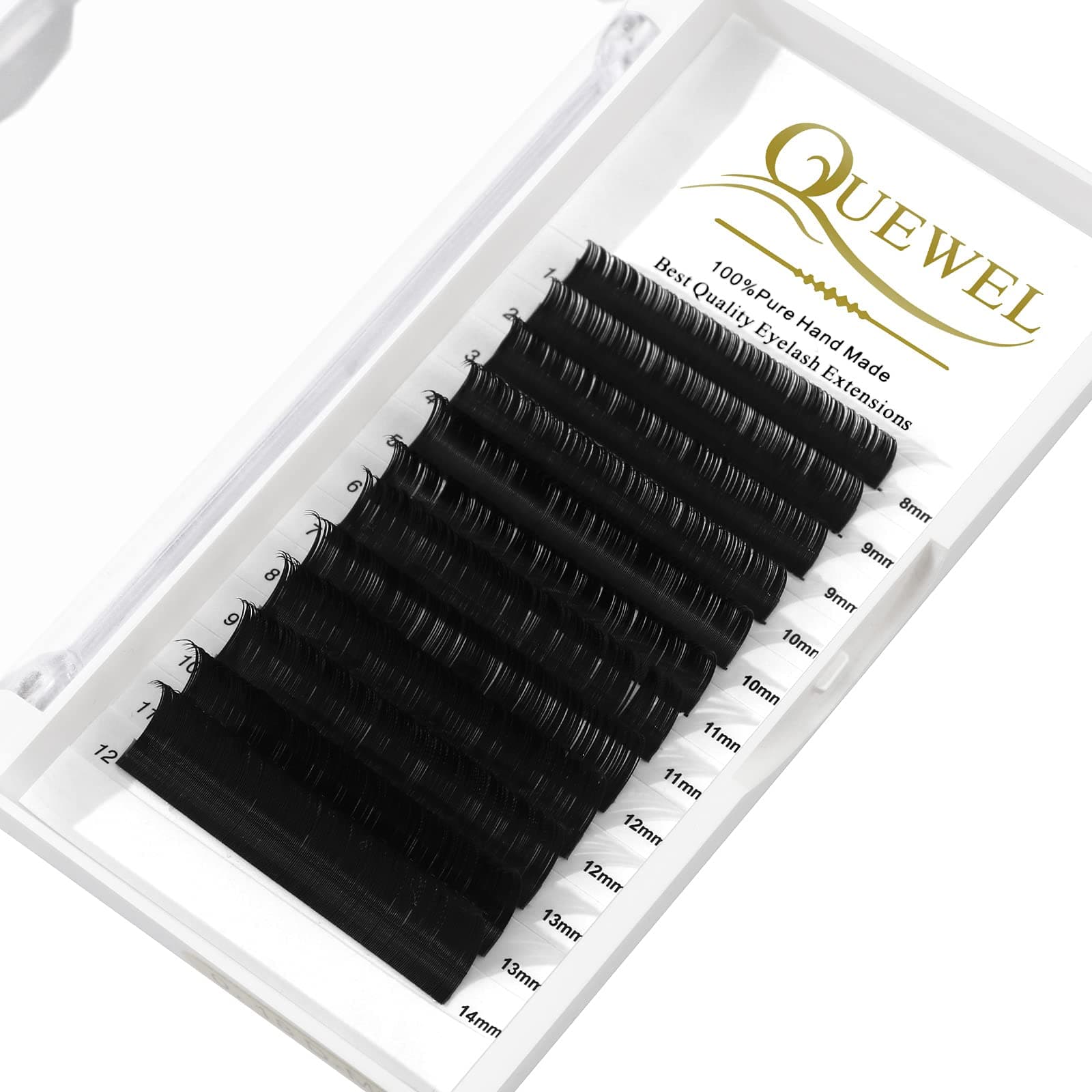 Eyelash Extension Supplies 0.10 D Curl Mix-8-14mm Classic Individual Lash Extensions|Optinal 0.03/0.05/0.07/0.10/0.15/0.20 C/D Single 8-25mm Mix 8-14mm 15-20mm 20-25mm|(0.10 D MIX-8-14mm)