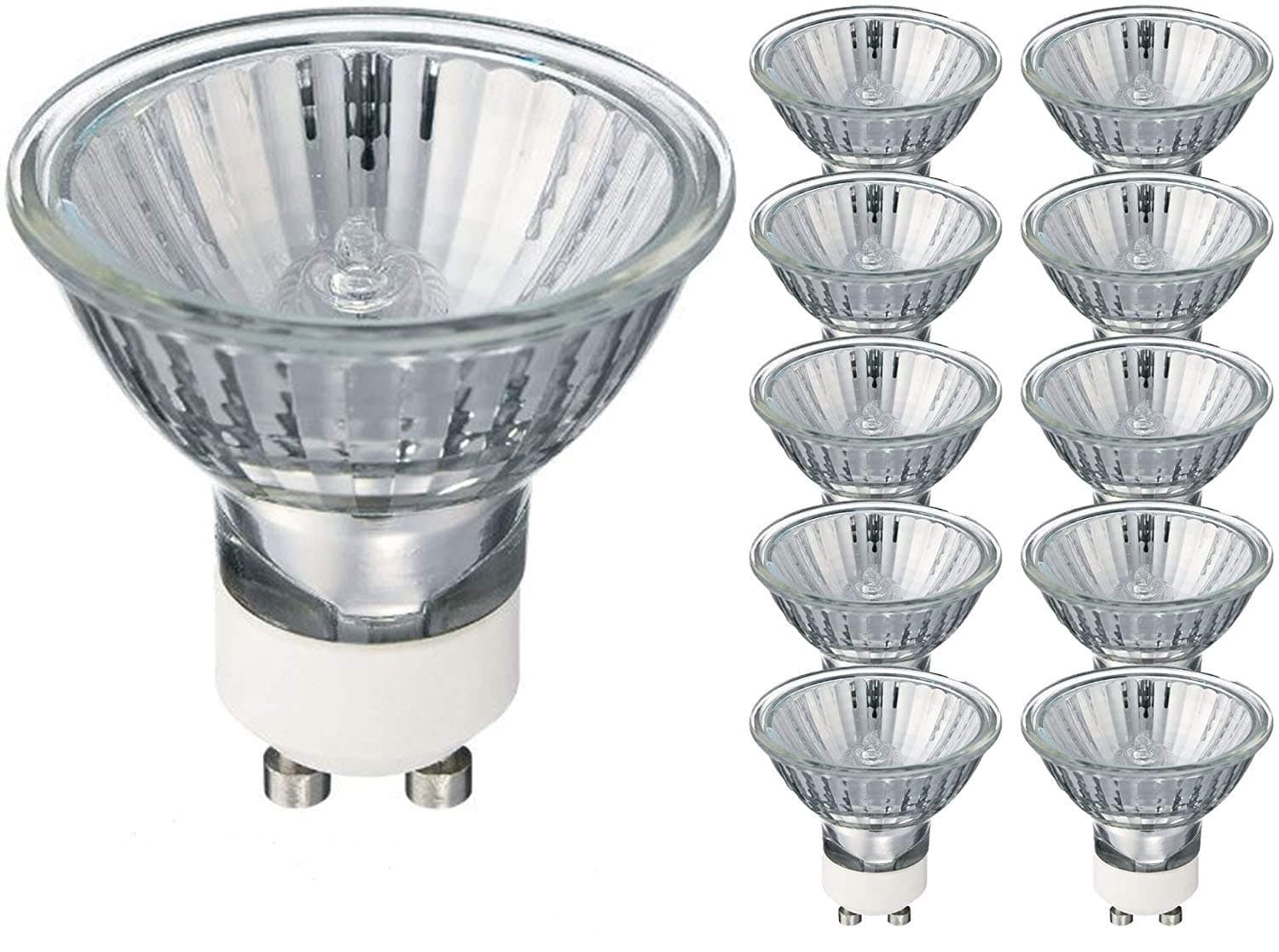 Lightsave GU10 35 Watt Halogen Spotlight Bulbs Warm White Pack of 10
