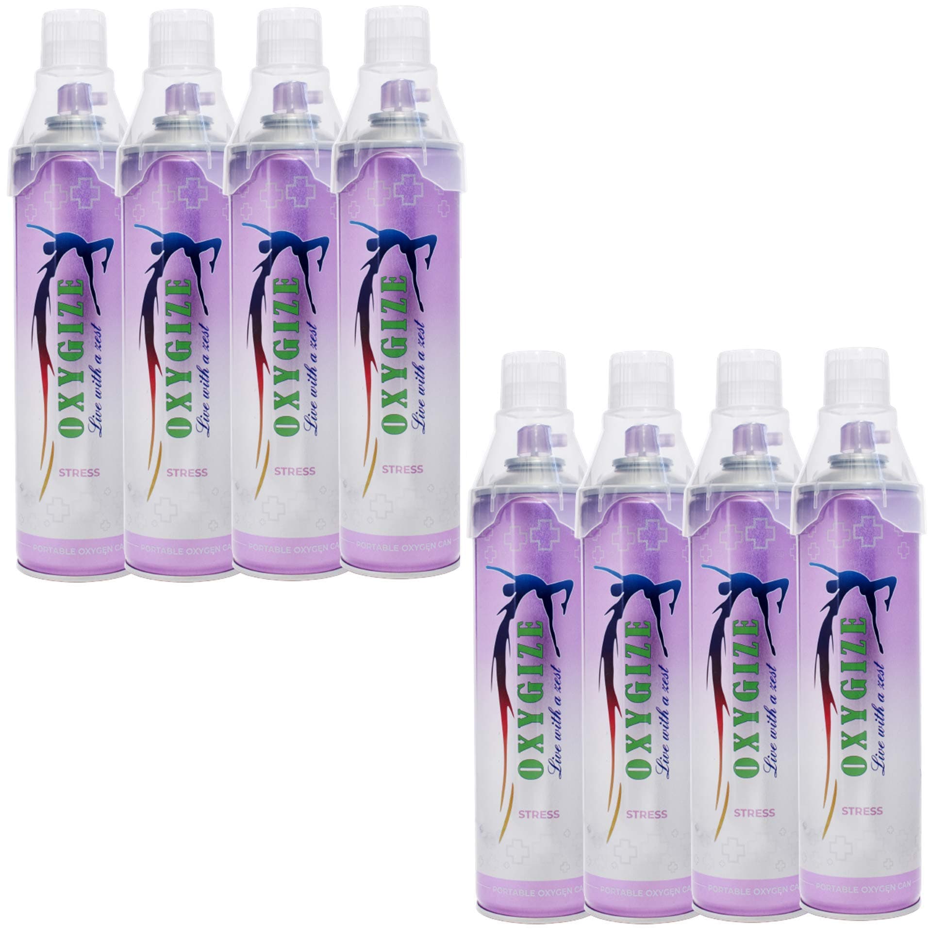 Oxygize Portable Stress Oxygen Can 10L Cylinder Rose flavor Canister With Inbuilt Mask Protect For Air Pollution, Relaxed Mood, Boosting Immune System (Each Can 10Ltr, & 150 Breaths Approx.)