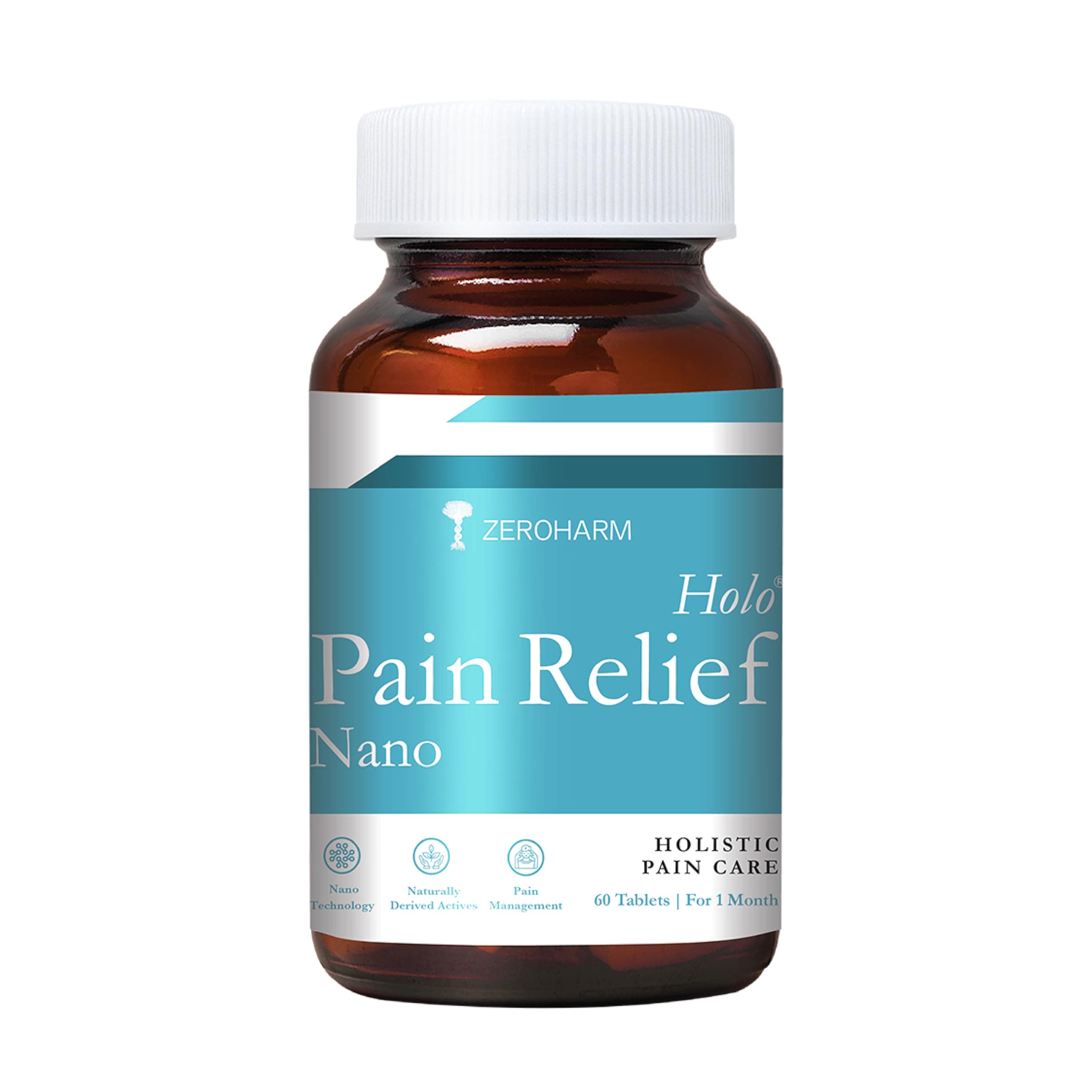 - Holo Pain Relief Tablets|Plant-Based|Pain Management|Reduces Knee-Joint Pain|Improves Mobility|Willow Bark,Boswellia,Turmeric&Ginger|Body Pain Relief|Non-Addictive|60 Veg Tablets