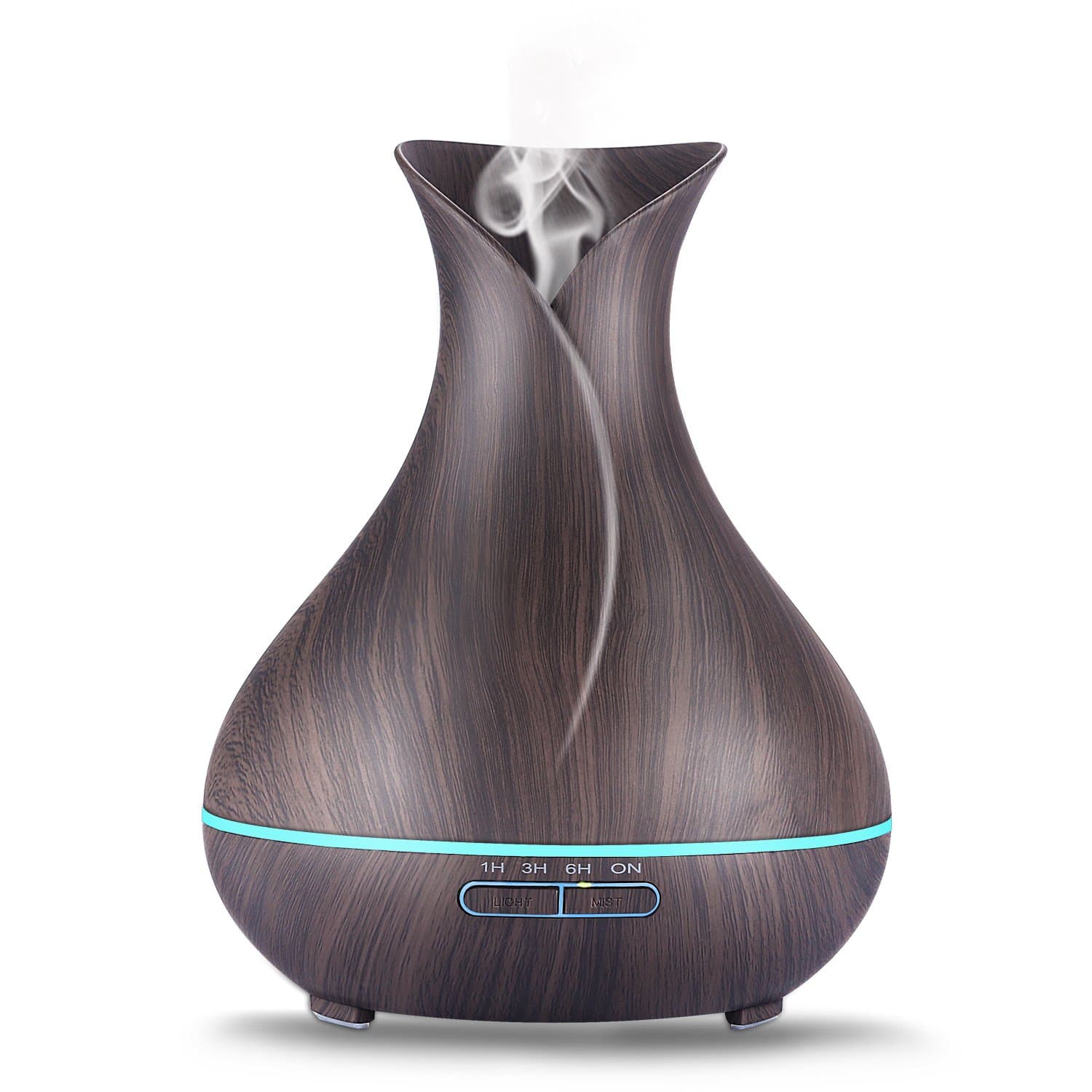 Humidifiers Essential Oil Diffuser Cool Mist Annter Ultrasonic Aroma Diffusers Aromatherapy 400ML Waterless Automatically Shut-off Vase Shape for Home Office