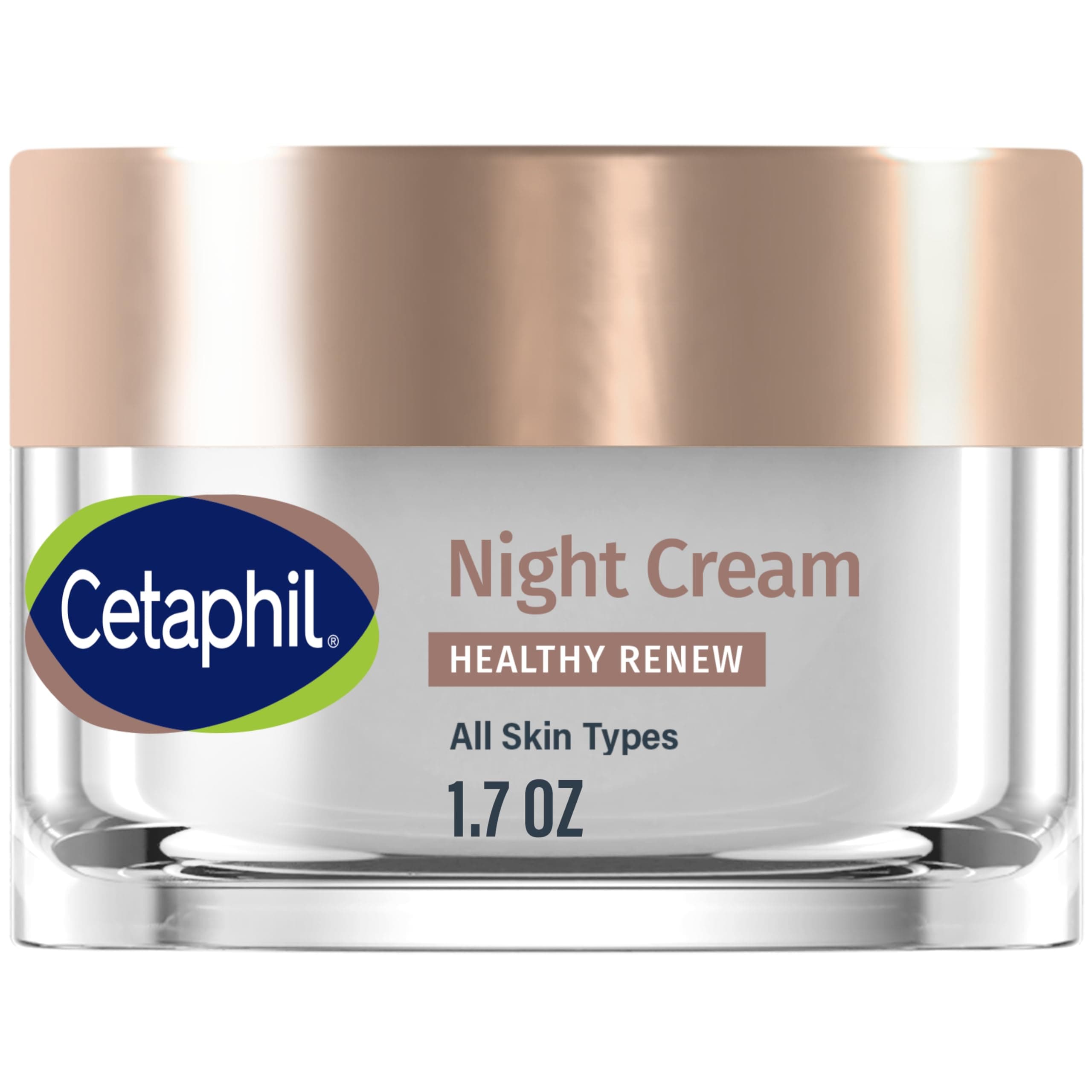 Healthy Renew Skin Tightening Night Cream 1.7 Oz, Wrinkle Repair Cream for Face with Peptides, Retinol Alternative Cream For Sensitive Skin, Fragrance Free