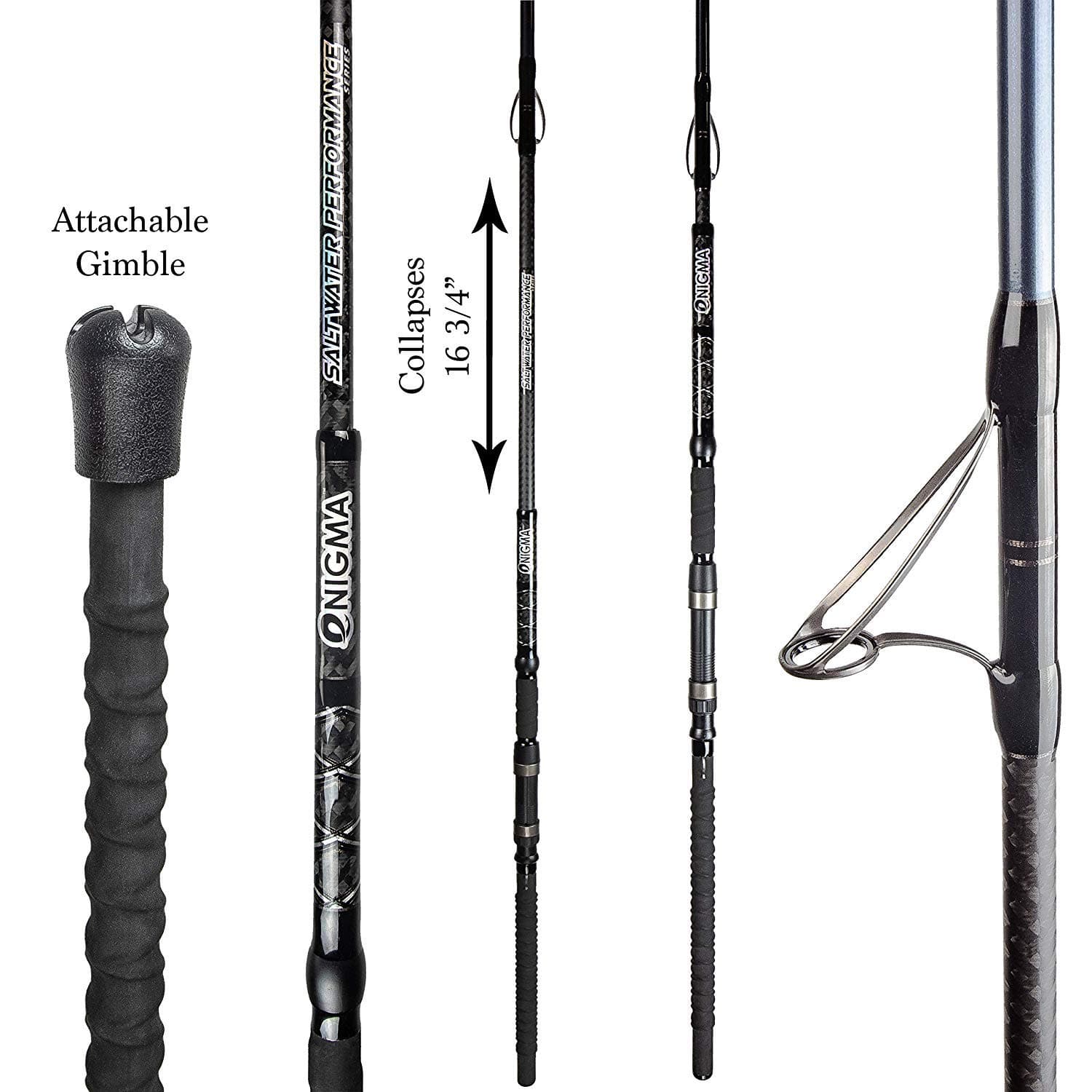Enigma Fishing Equipment & Accessories – Saltwater Performance Series Spinning Pole - 9' High Performance Surf Rod – Salt Water Fishing Rod for Extreme Conditions