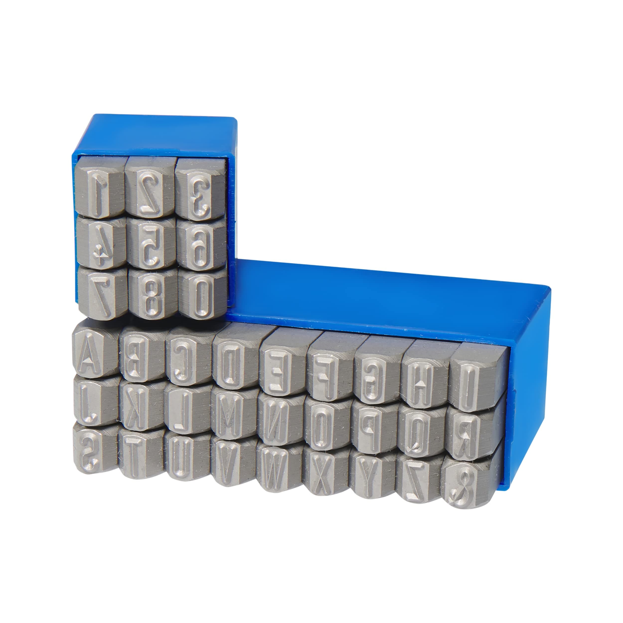 GRAVUREM-S Standard Number Punch + Capital Letter Set 0-9 + A-Z,& / Steel Stamps / 4mm - 5/32"
