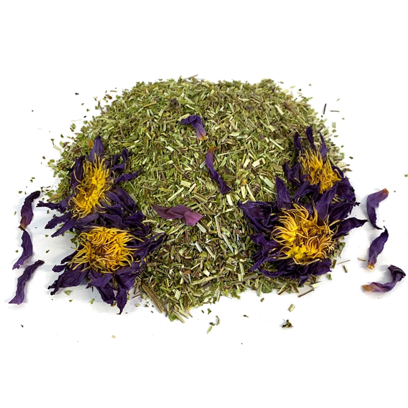 MQH Wholefoods™ Lotus Flowers Tea Herbal Pre Mix Mixed Blends Premium Quality! AVAILABLE IN 15+ BLENDS (Skullcap & Lotus Tea Mix, 25g)
