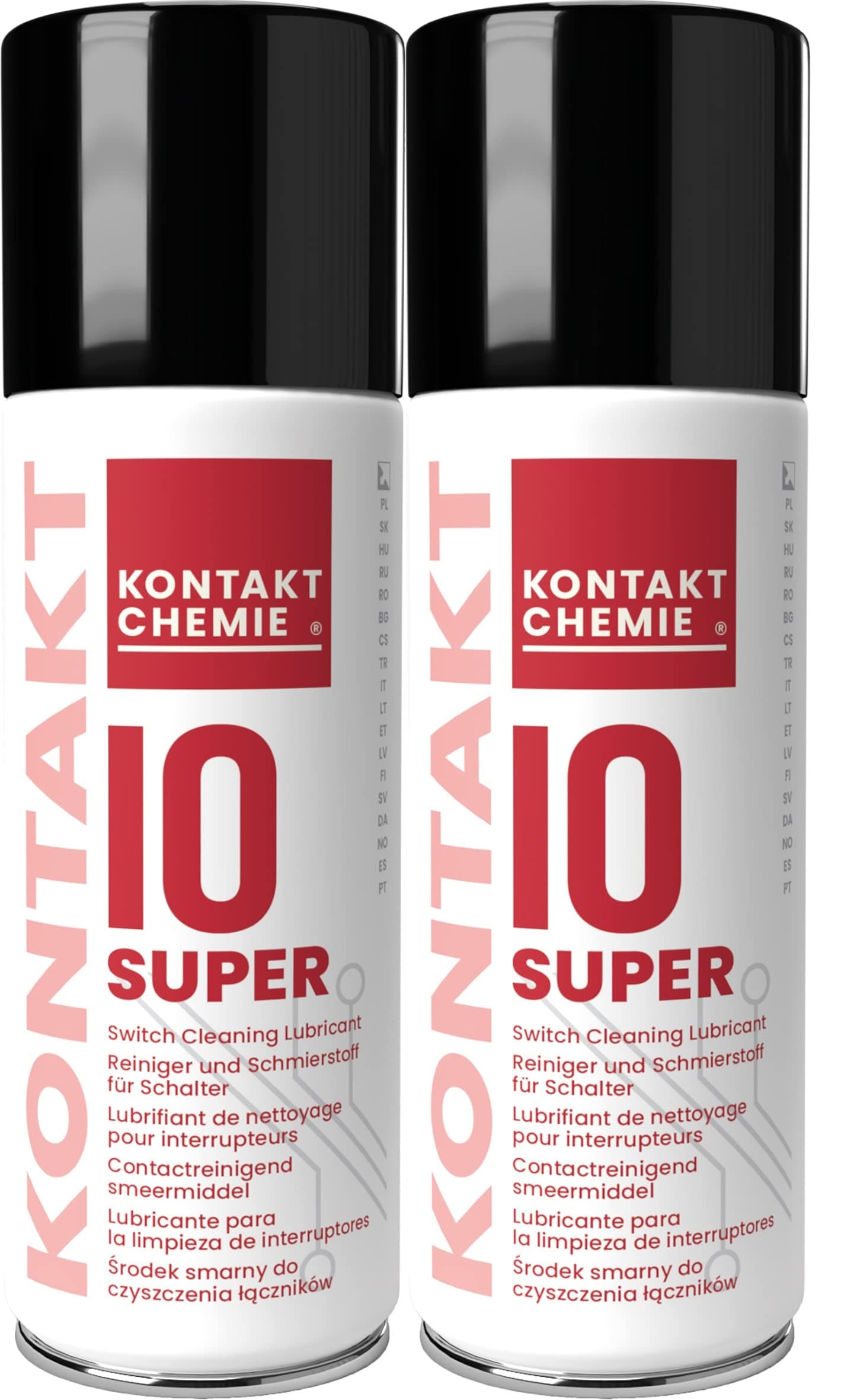 2 x Servisol Super 10 Switch Cleaner Lubricant Contact Cleaner Mixing Desk