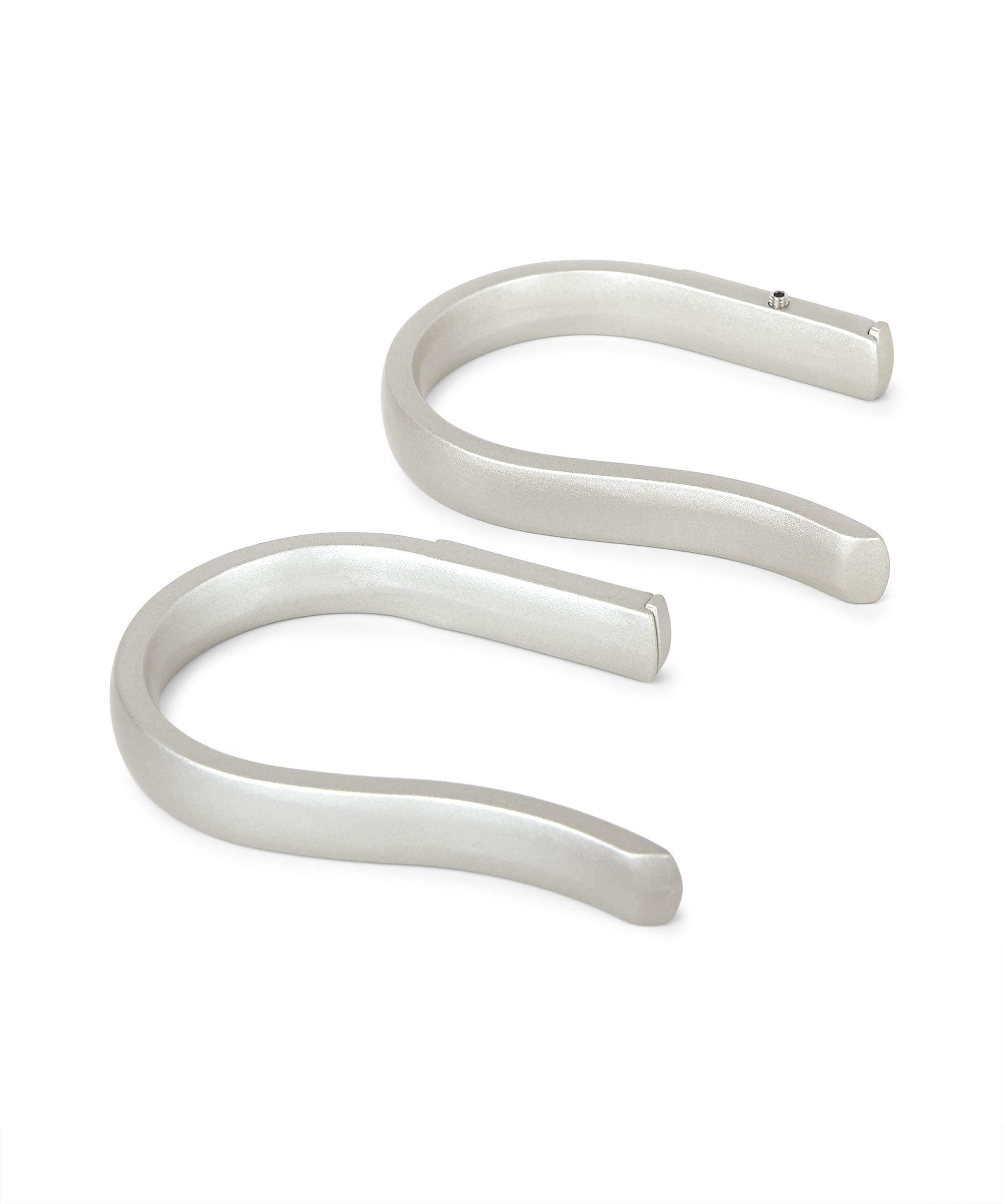 Twilight Basic Curtain Holdback, Nickel, Set of 2