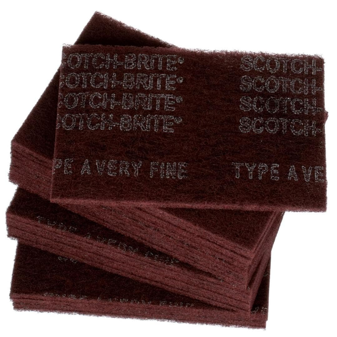 3M 07447 Scotch-Brite Maroon General Purpose Hand Pad,20 Pack