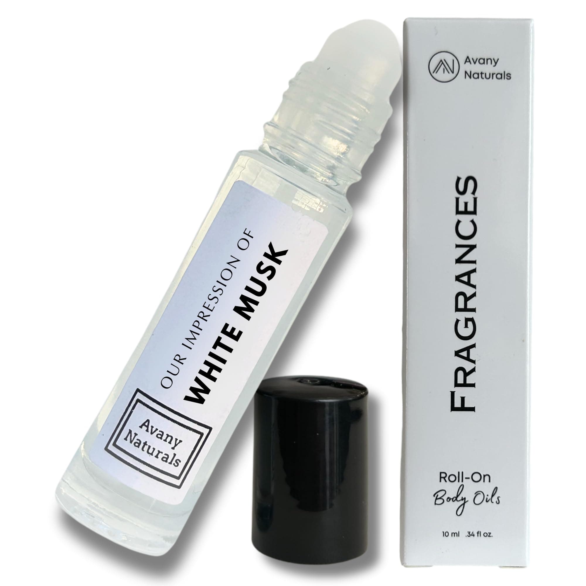 White Musk Perfume Oil - Layering Fragrances, Unisex Perfumes for Women Men, Travel Size Cologne, Roll On Scented Body Oil (White Musk - Unisex)