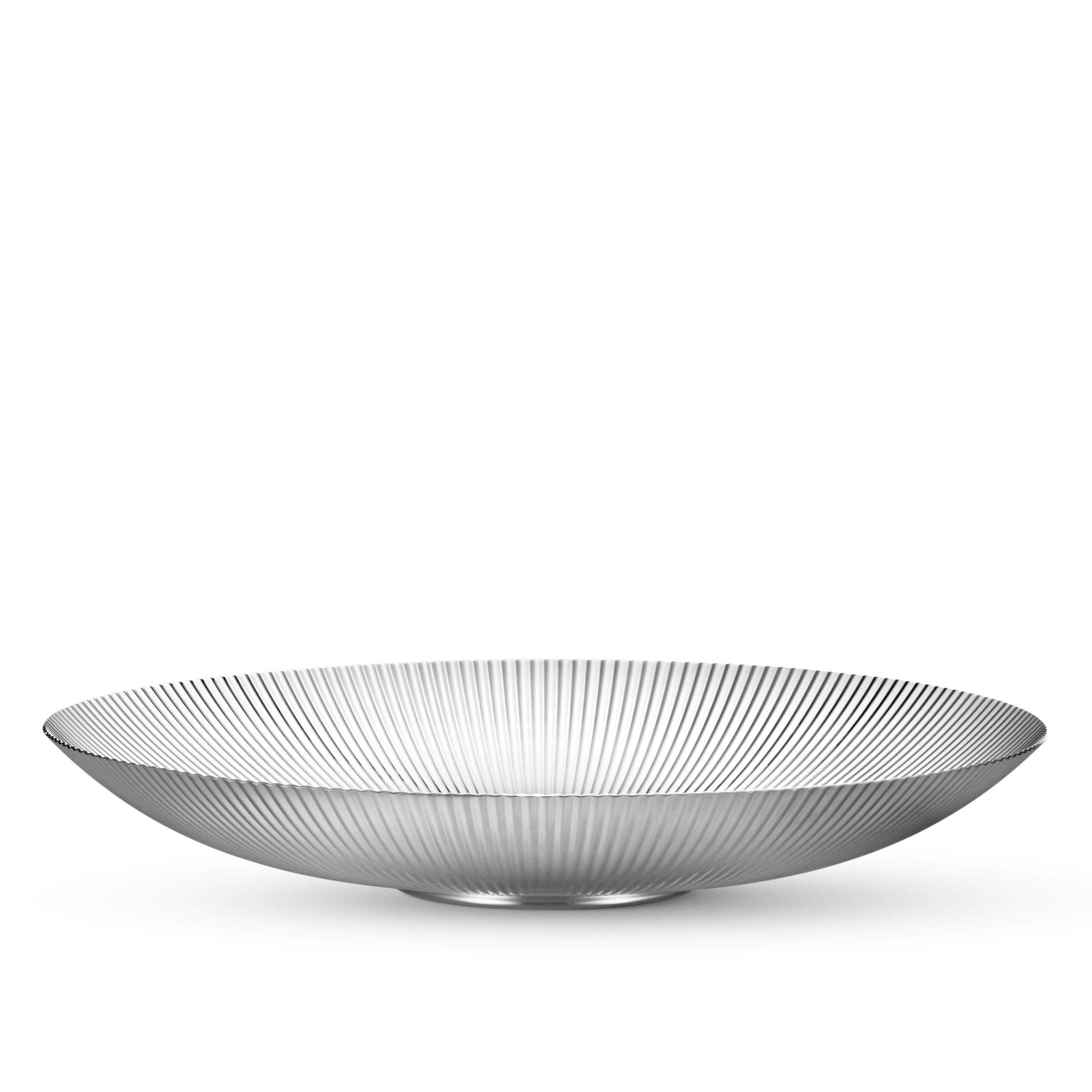Bernadotte Decorative Bowl in Silver - Mirror Polished Stainless Steel - Tableware by Sigvard Bernadotte - Low, 32 cm