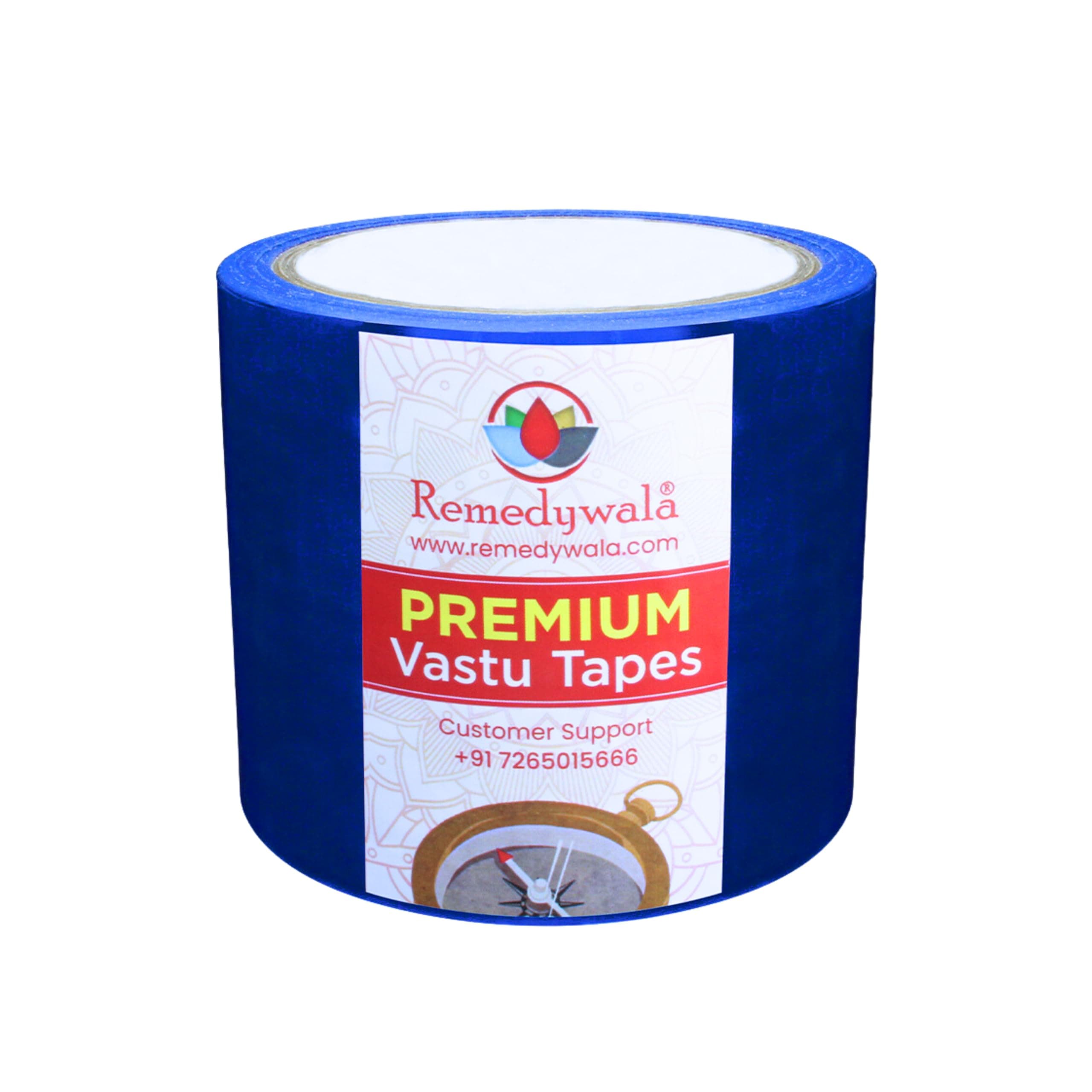Remedywala Vastu Blue Color Tape (3 to 4 Inch) (20 Meter)