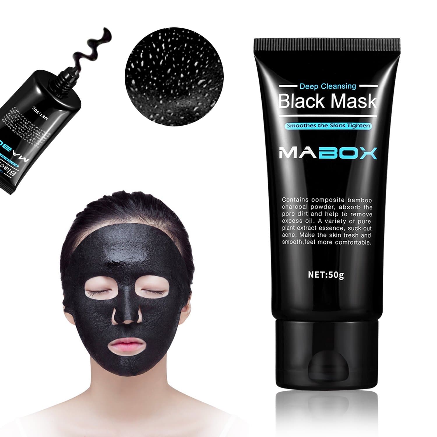 Blackhead Remover Deep Cleansing Peel Off Black Mask Active Charcoal Tearing Mask