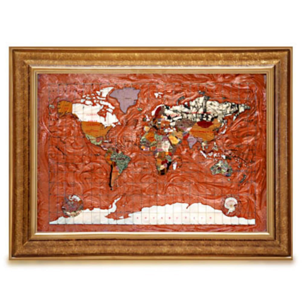 Alexander Kalifano Contempo Map in Copper Amber