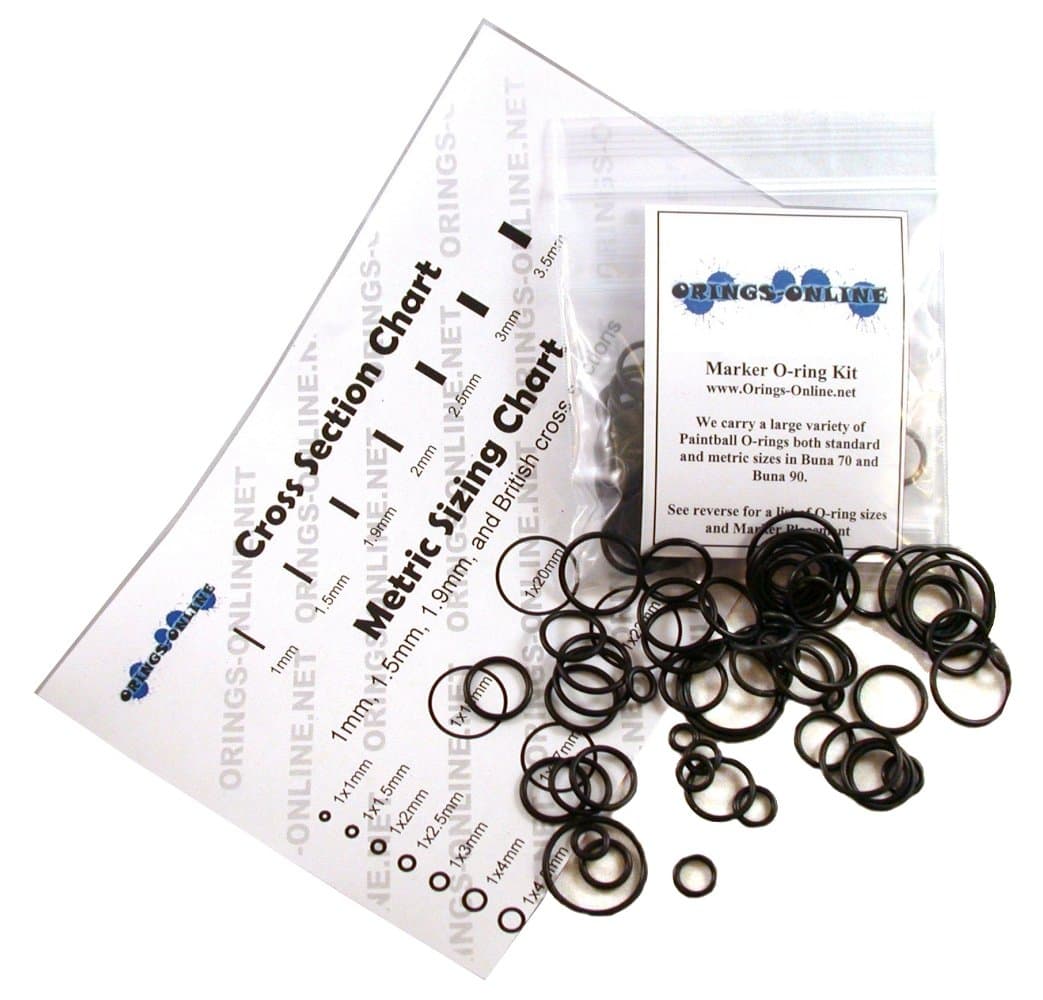 Aftermarket O-Ring kit Compatible with Smart Parts Impulse Vision Paintball Marker (2X or 4X Rebuilds)