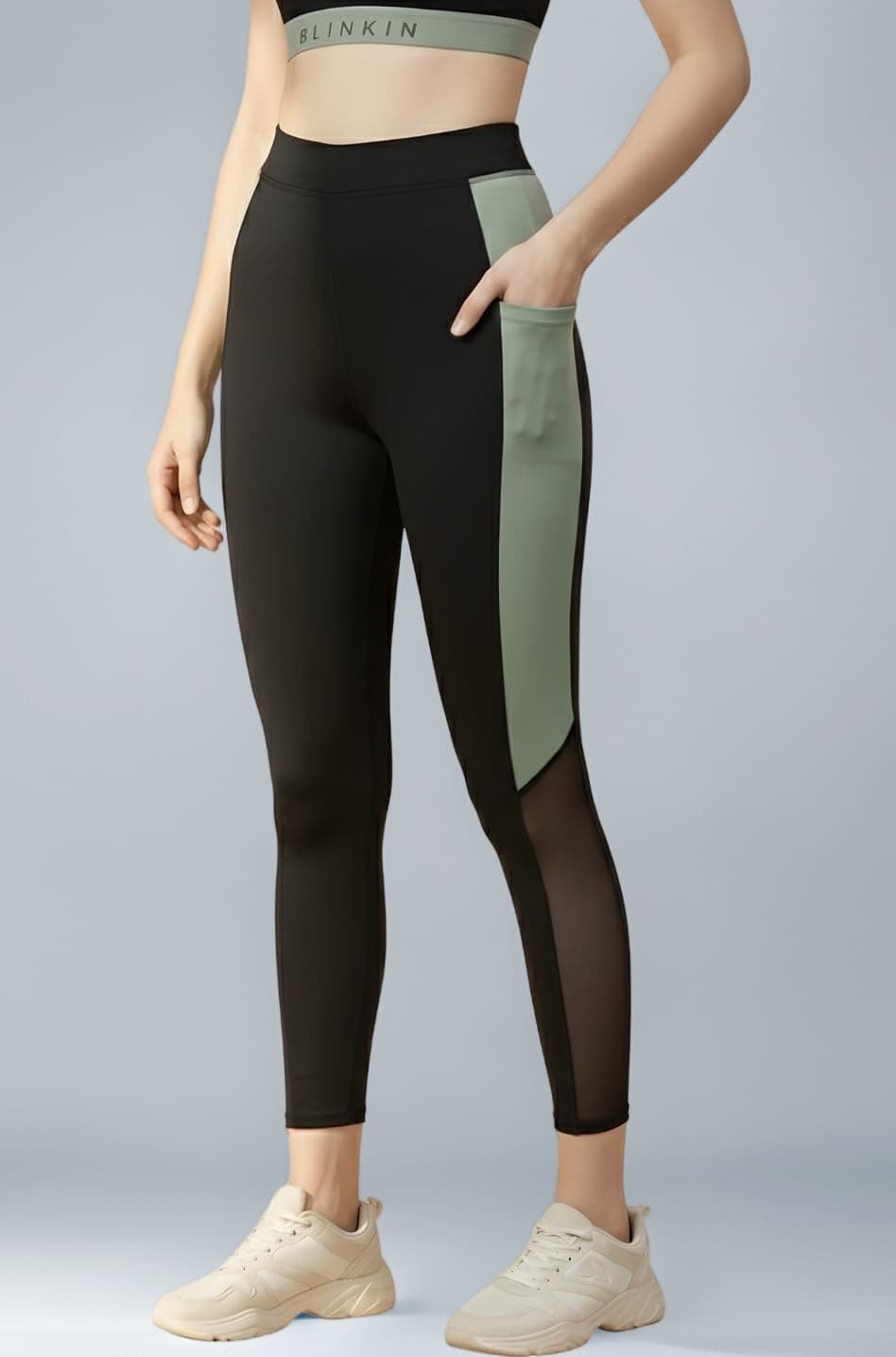 - Stretchable Gym Pants for Women Workout : The Ultimate Yoga Pants | Workout Lowers | Gym Track Pants for Woman with Mesh Insert & Side Pockets (1869)