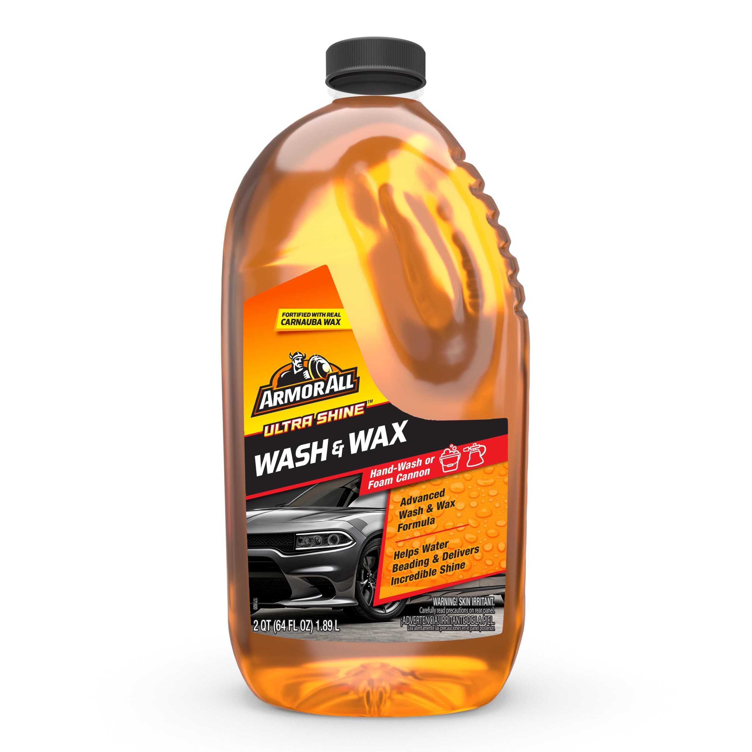 Armor All Ultra Wash Wax 64 Oz 10346, Orange, Car Wash Wax, 10346, 1 Piece