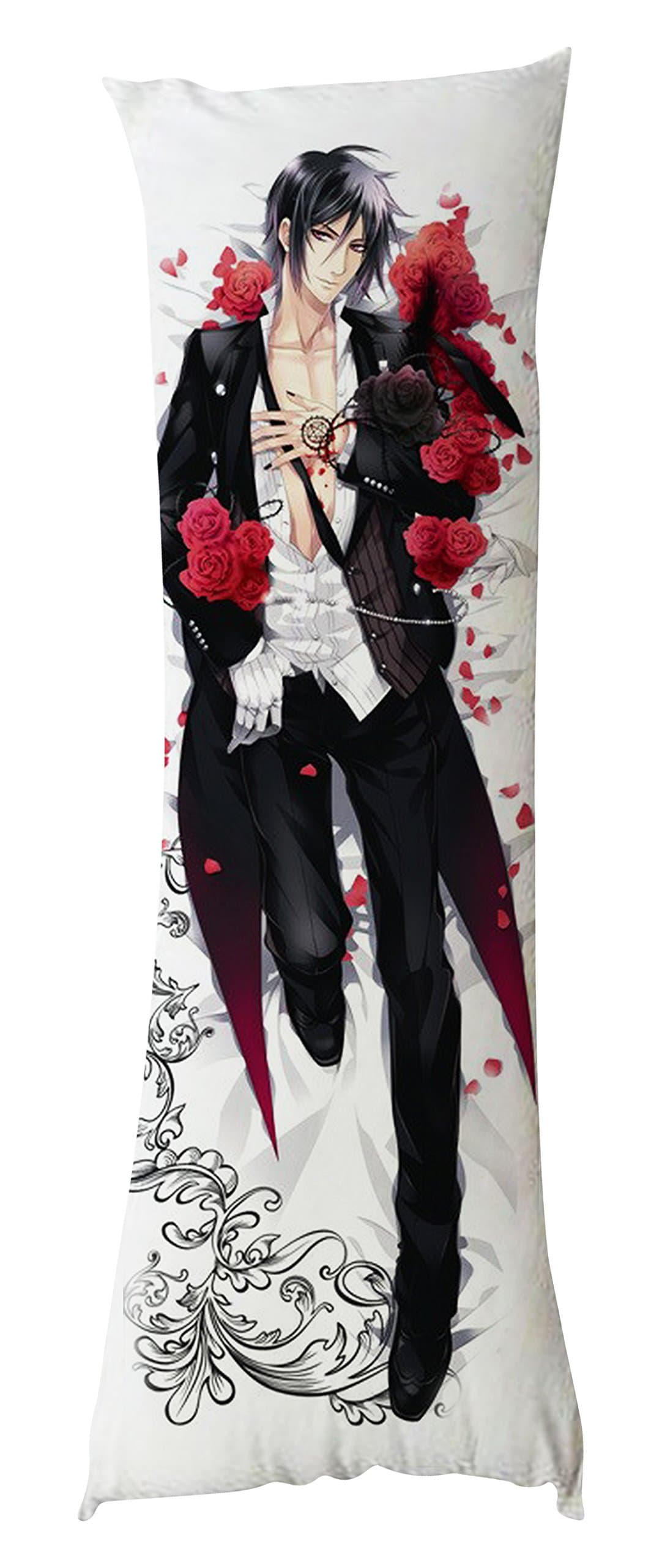 JRZ28 For Xmas birthday Anime Dakimakura hugging pillow case 15050 CM Black Butler Sebastian Michaelis&Shieru Pandomuhaiwu Ciel Phantomhive