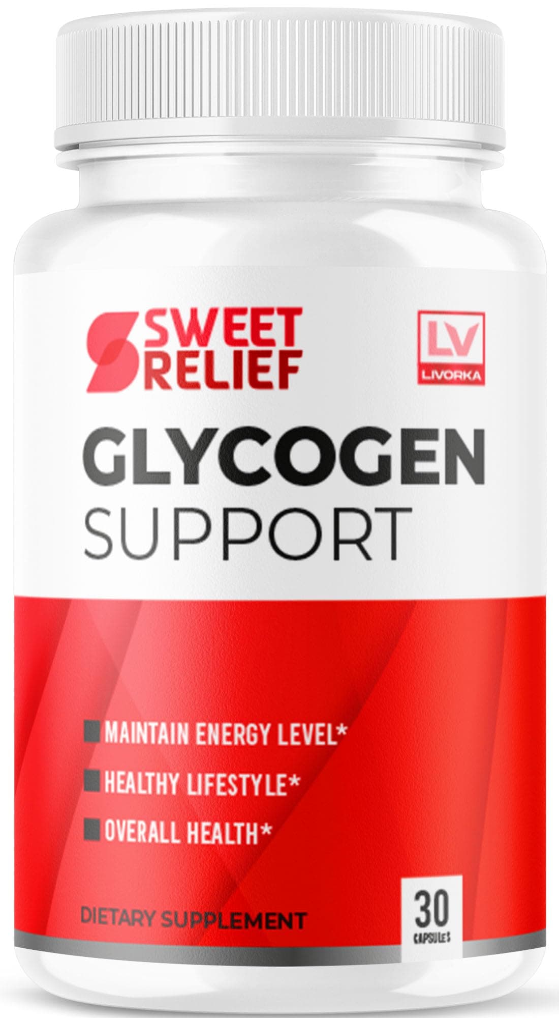 LIVORKA Sweet Relief Glycogen Support, SweetRelief GlycogenSupport Capsules, SweetRelief Support Pills, GlycogenSupportSweetRelief, 30 Capsules for 1 Month