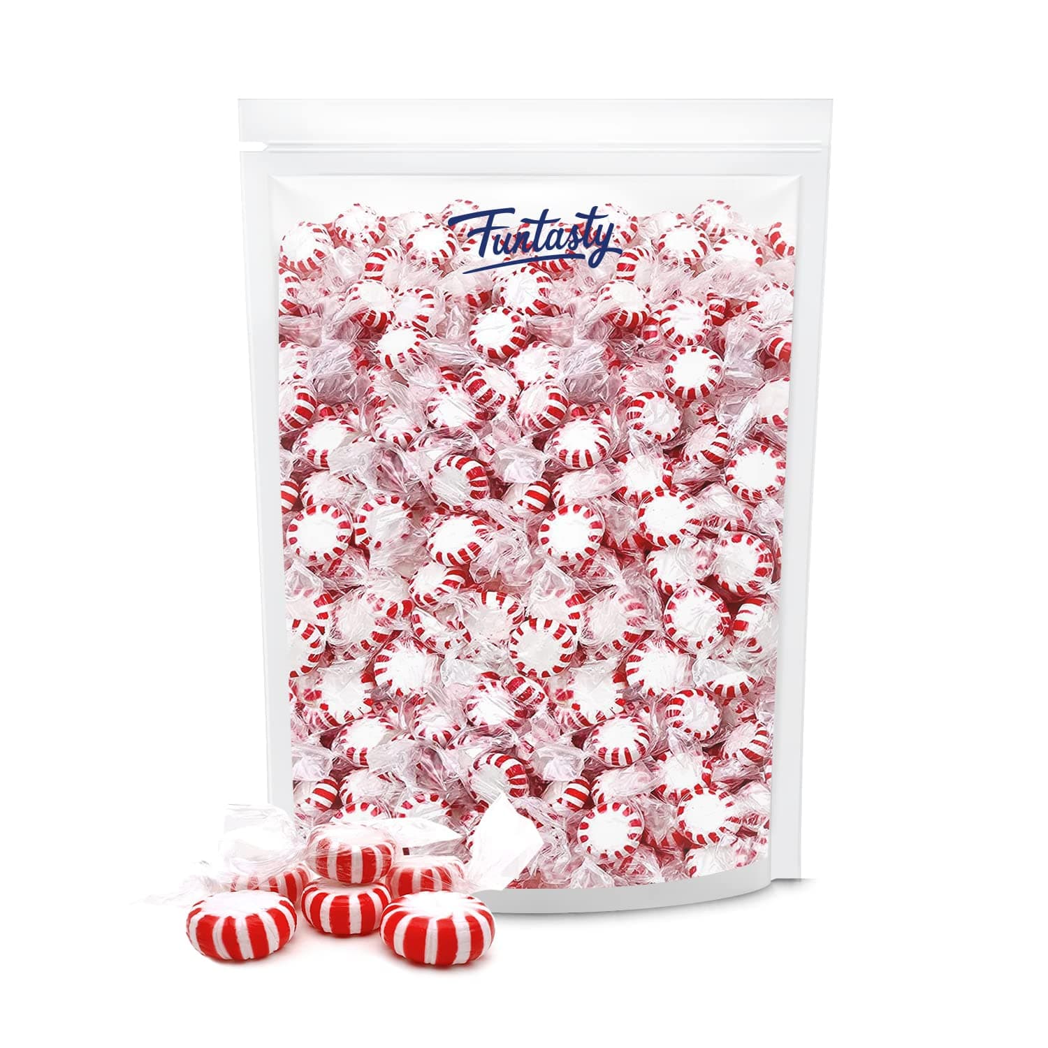 FUNTASTYStarlight Mints Peppermint Hard Candy, Bulk Pack 4 Pounds (About 360 Count) - Refreshing Sweets
