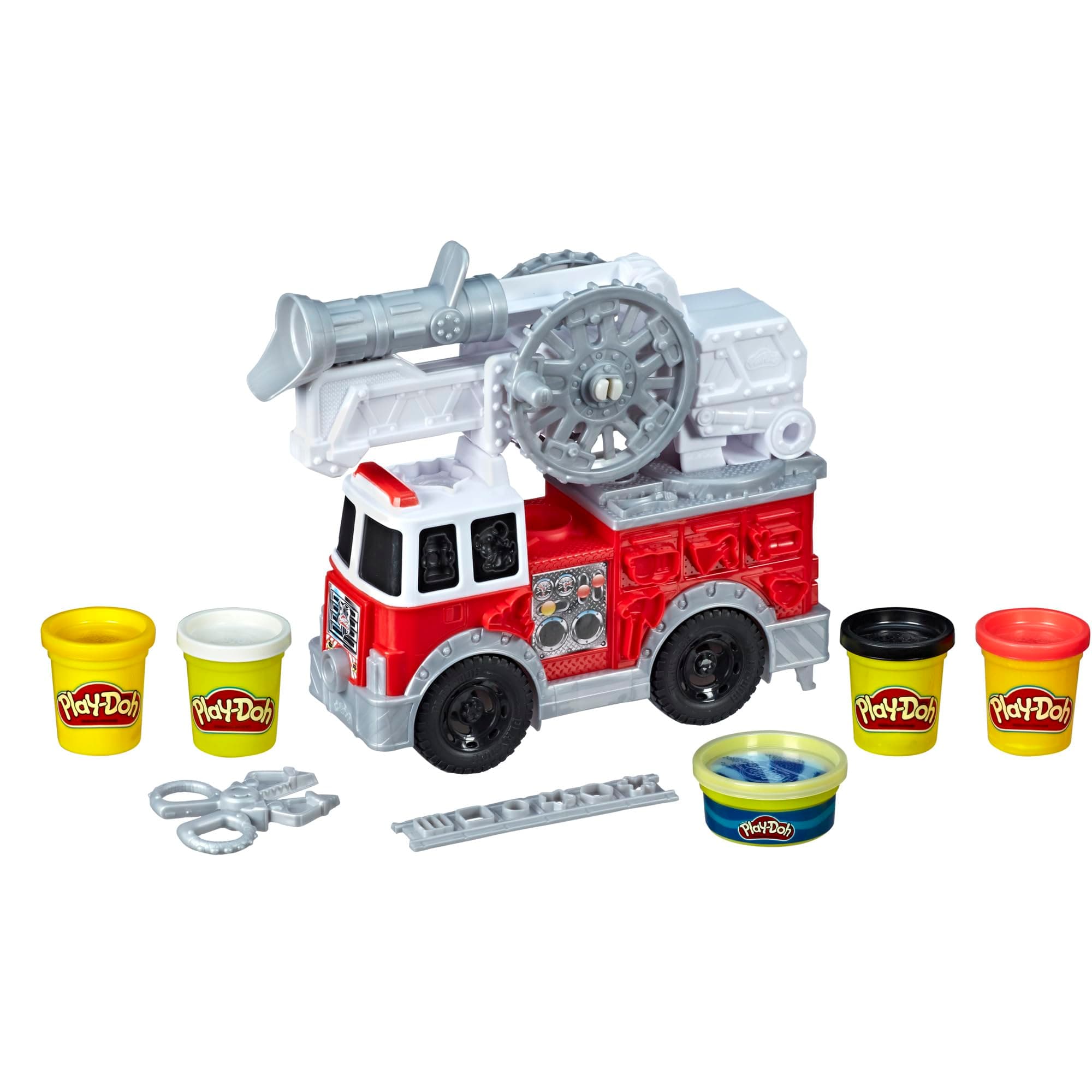 Play-Doh Wheels Fire Truck Toy Vehicle Set, 5 Cans, Preschool Toys for 3 Year Old Boys & Girls & Up, Imagination Toys (Amazon Exclusive)