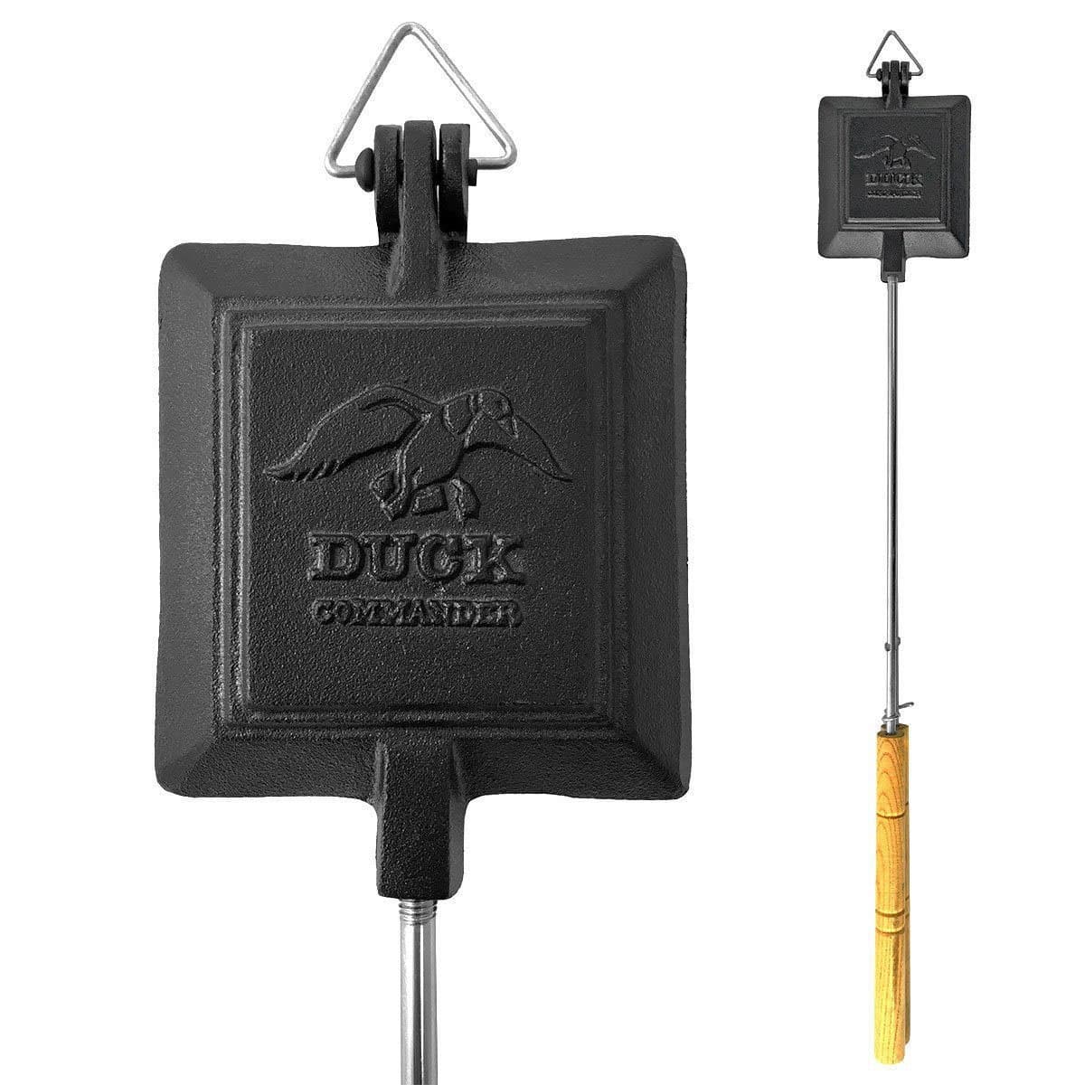 Square Duck Commander Preseasoned Pie Iron Cooker