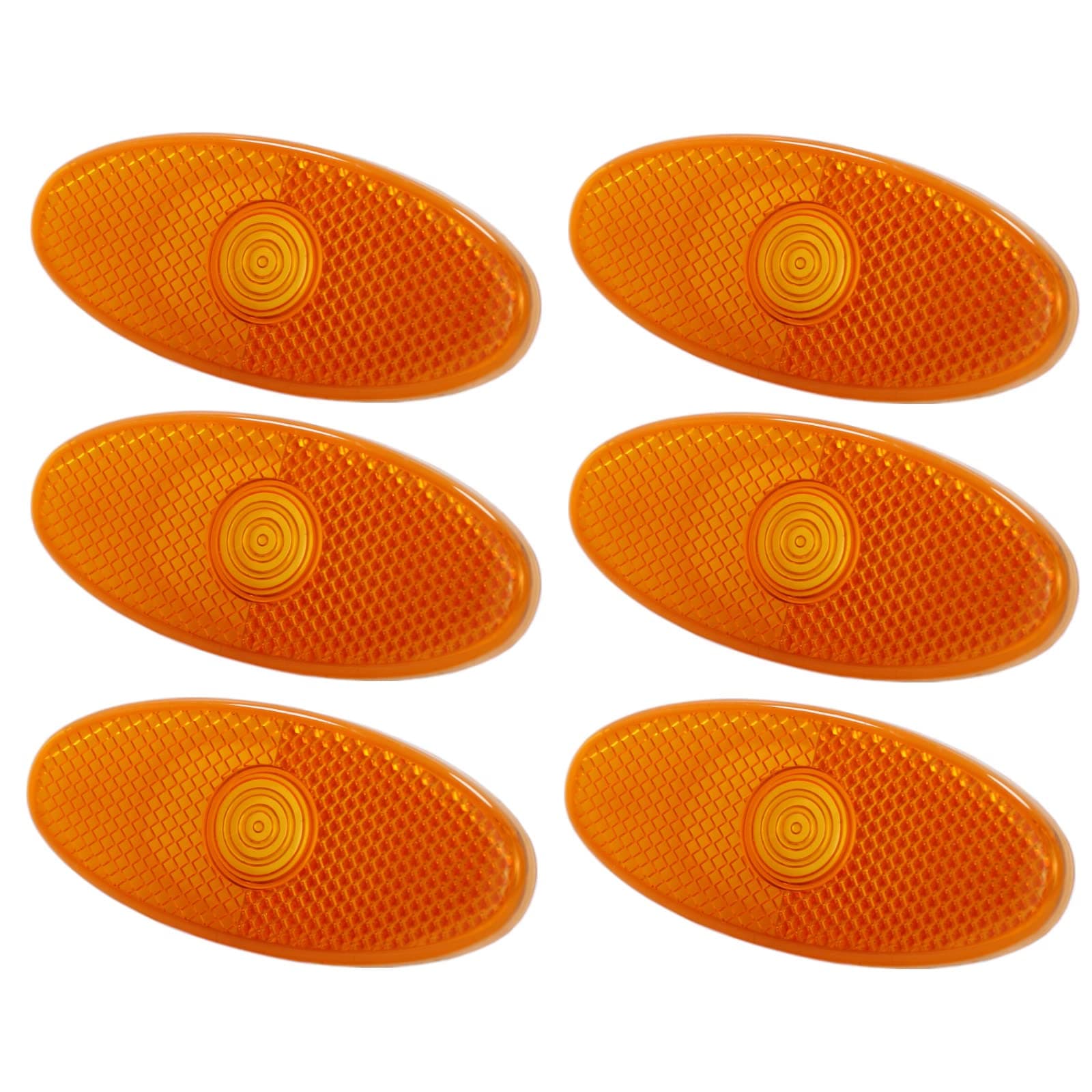 BIAREN6x Side Marker Indicator Lamp Light Lens Amber For Renault Master Mk3 Vauxhall Movano B Mk2 Nissan NV400 261B00001R 4419475 2618000Q0A
