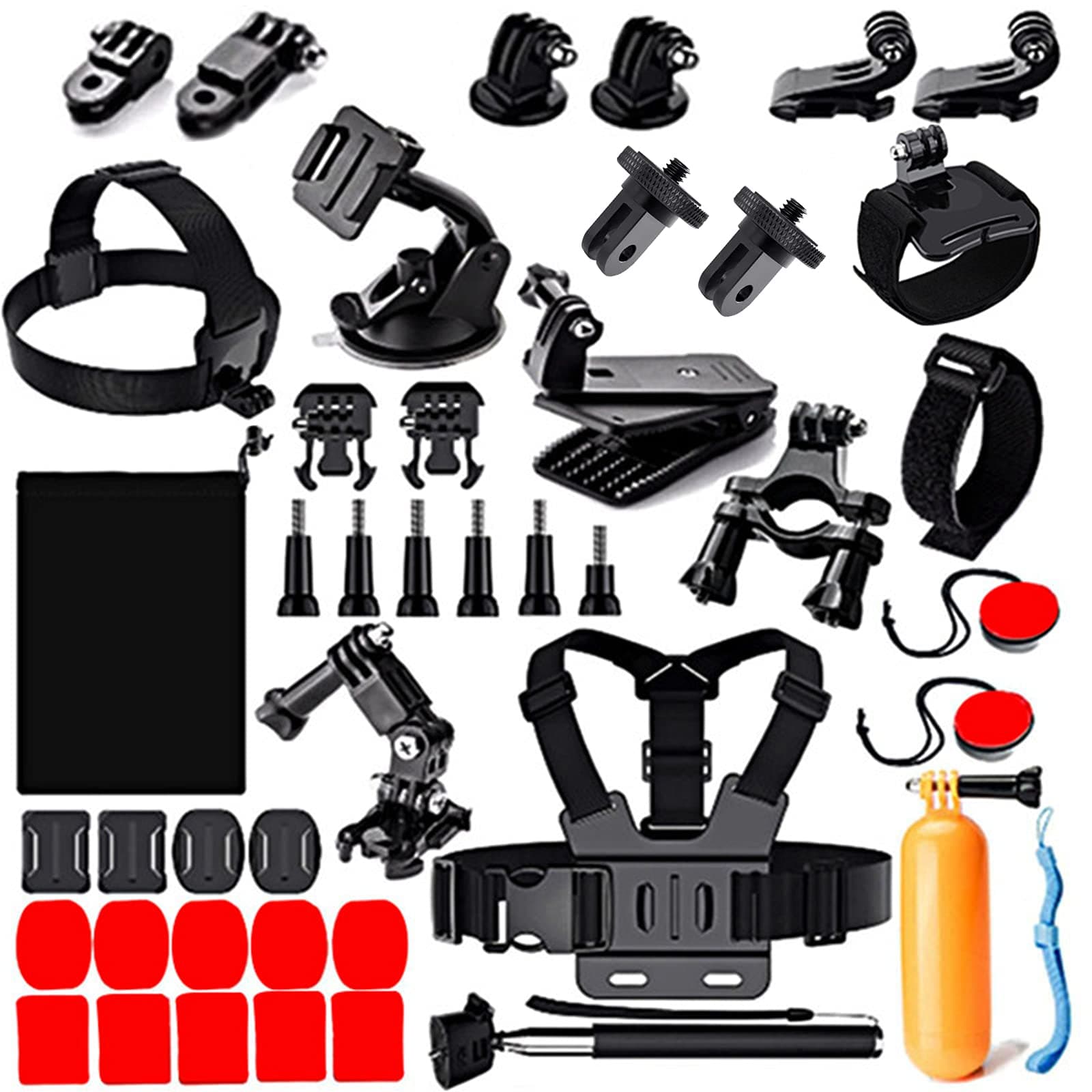 44 in 1 Action Camera Accessory Combo Kit -Compatible with Insta360 One X3,X2,One R, X,for Gopro Here 10,11