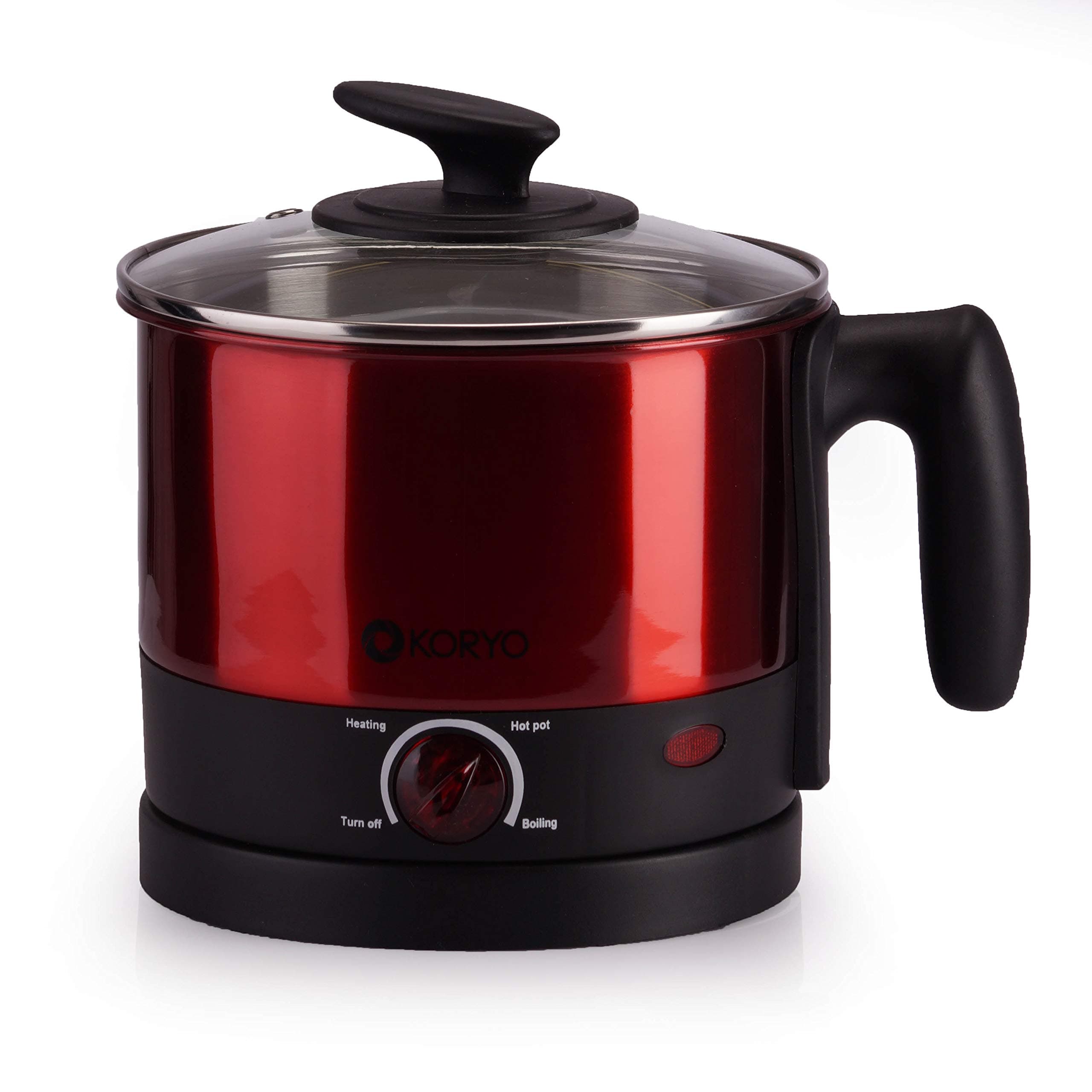 Koryo Multipurpose Stainless Steel Electric Kettle, 1.2 L (Red)