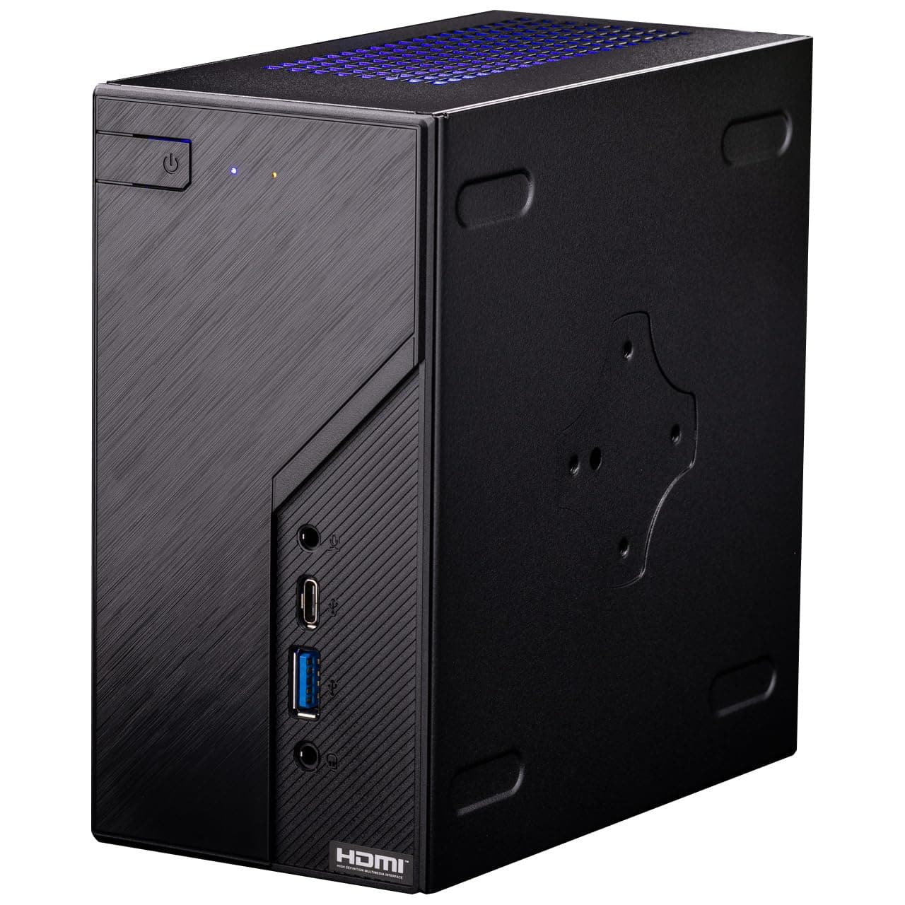 Skytech Gaming Mini PC X1 Gaming PC Desktop – AMD Ryzen 5 5600G 3.9 GHz, Radeon Graphics, 500GB NVME SSD, 16GB DDR4 SODIMM RAM, 120W AC Adapter/Wi-Fi, Windows 10 Home 64-bit,Black