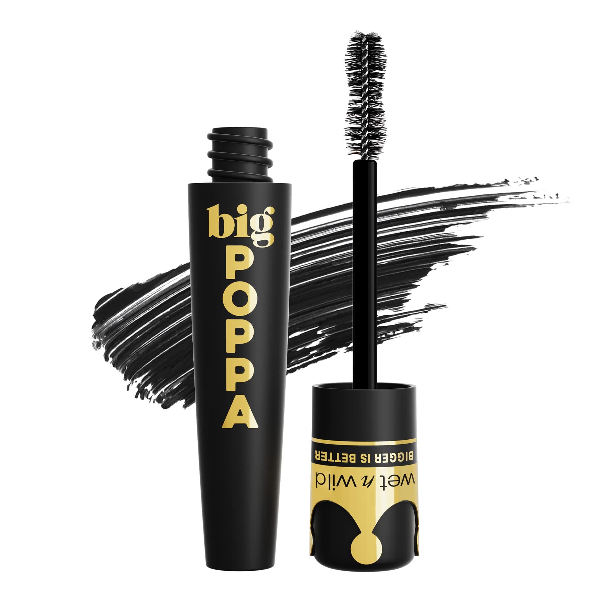 Big Poppa Mascara- Volumizing, Lifting, Lengthening, Nourishing, Paraben Free, Cruelty-Free & Vegan - Blackest Black