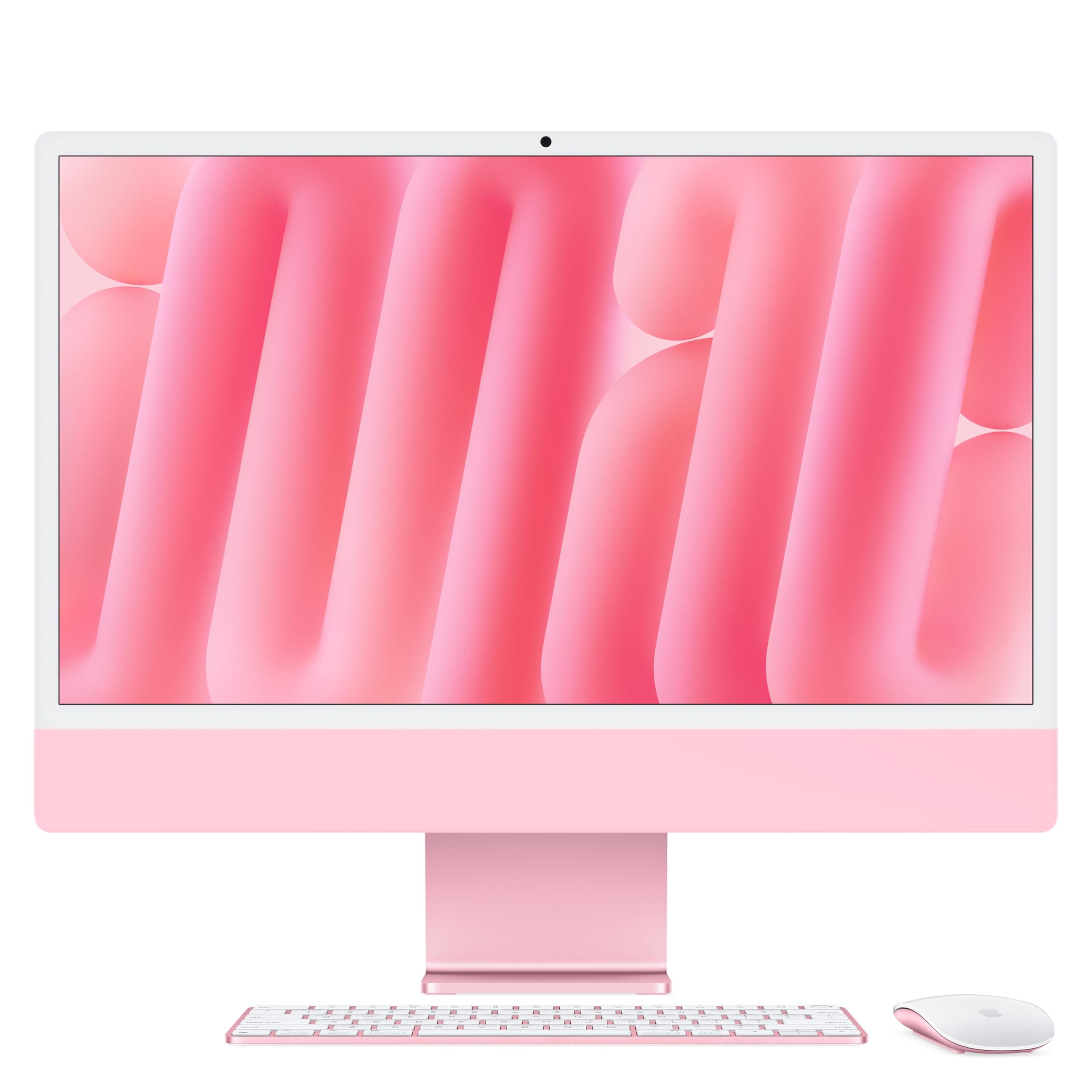 Apple iMac All-in-One Desktop Computer with M4 chip with 10-core CPU and 10-core GPU: Built for Apple Intelligence, 24-inch Retina Display, 24GB Unified Memory, 512GB SSD storage; Pink