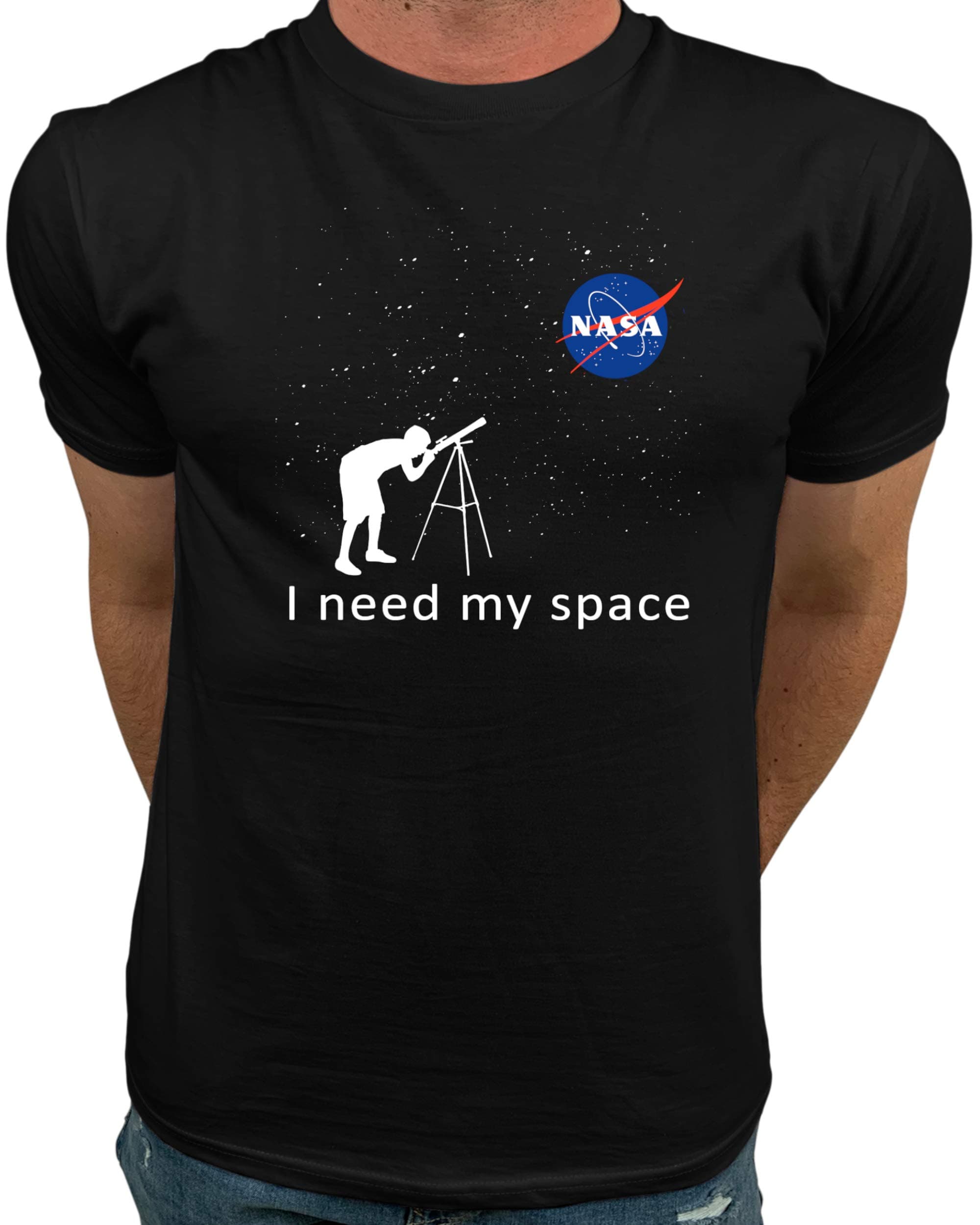 Official Logo NASA I Need My Space | NASA T Shirts Kids | NASA Clothing Men