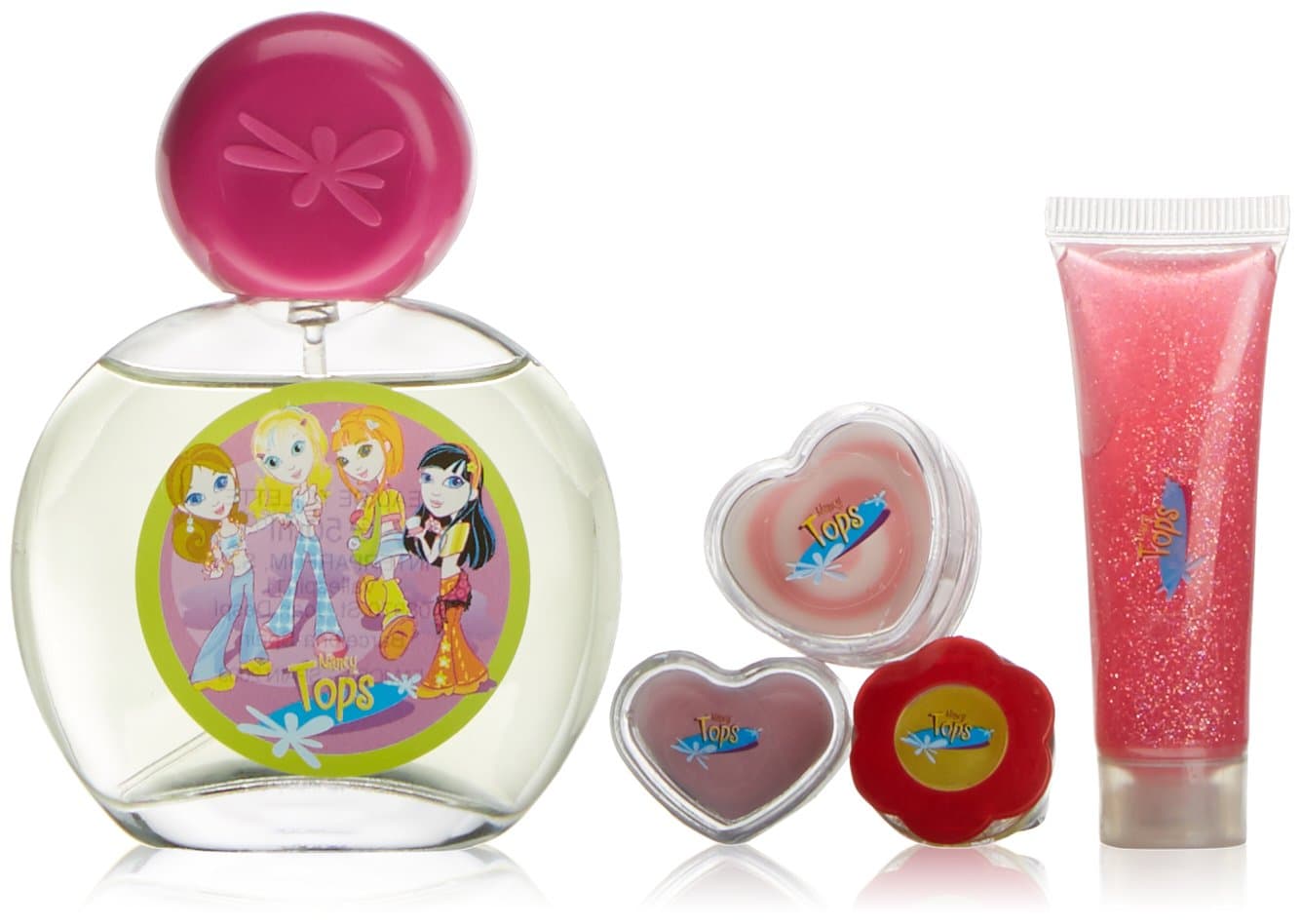 Nancy Tops Eau de Toilette and 4 lip glosses