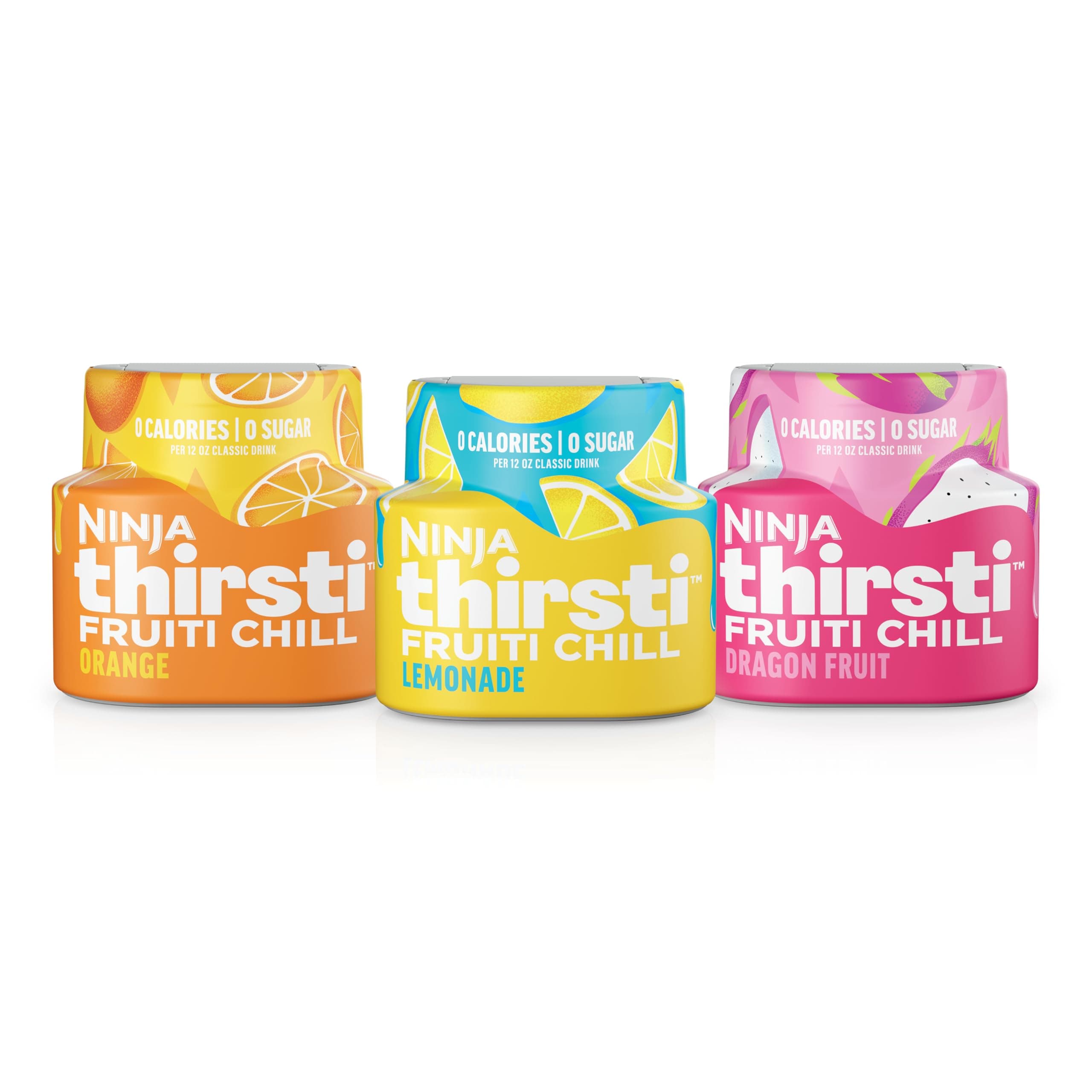 Thirsti Flavored Water Drops, FRUITI CHILL Variety Pack, Bold Fruit Flavor, Sparkling or Still Calories, Zero Sugar, Makes 17, 12oz drinks, 3 Pack, WCFV4