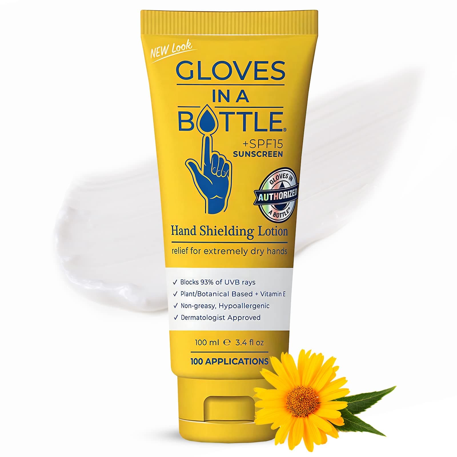 Gloves In A BottleShielding Lotion for Dry Skin, Hand Lotion Travel Size, Protects & Restores Dry Cracked Skin (Tube, SPF)