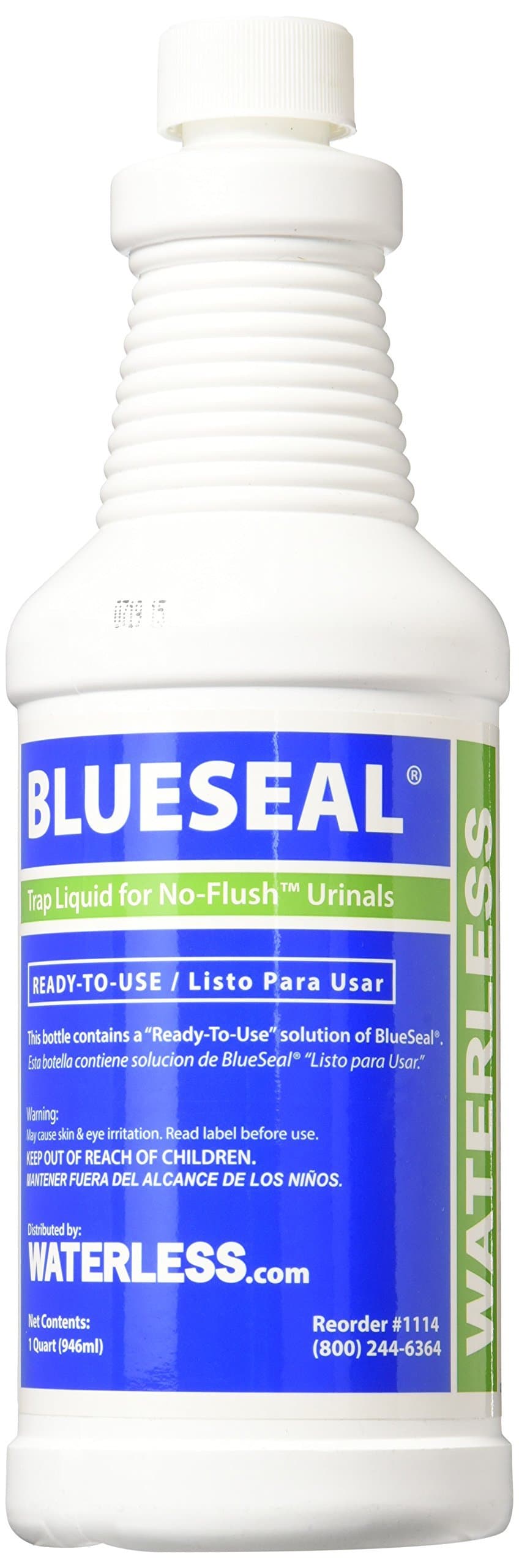 Waterless 1114 1-Quart BlueSeal Urinal Trap Liquid