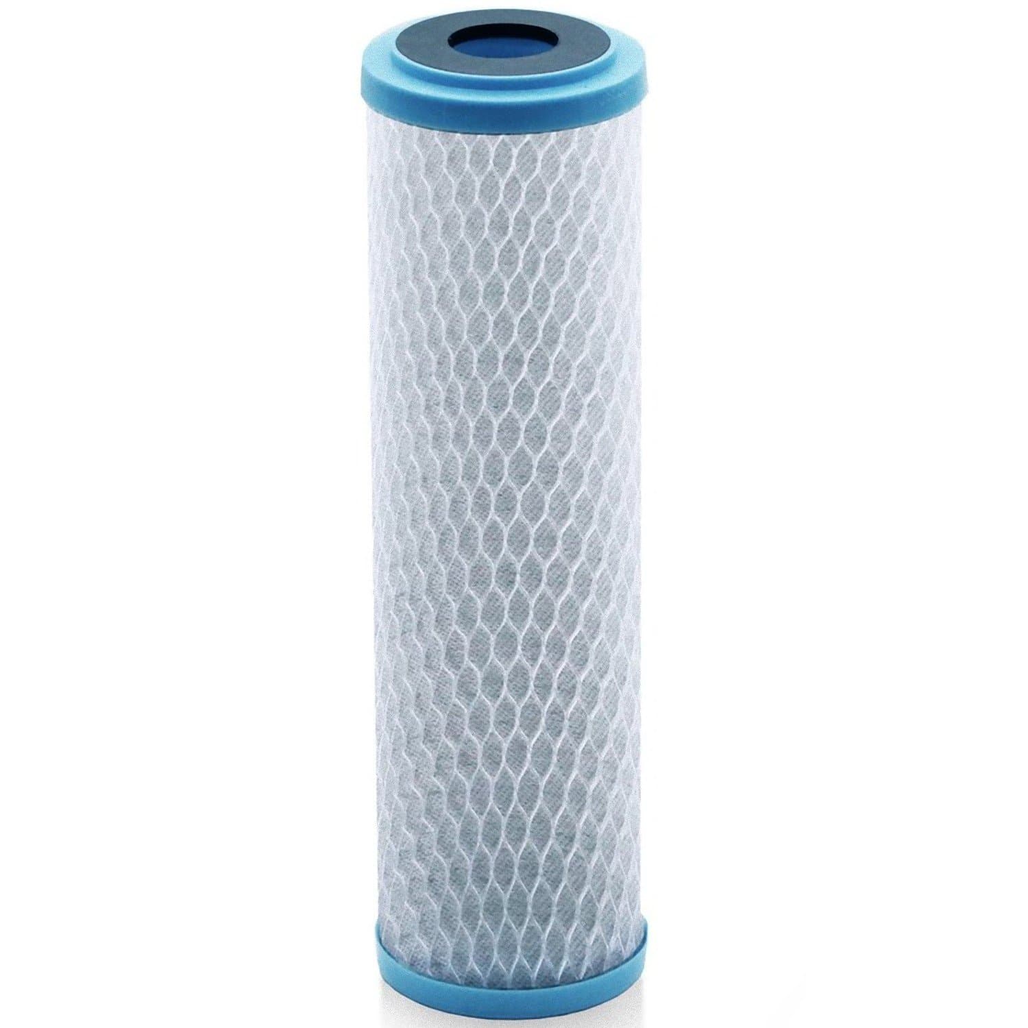 Universal KDF 55/Activated Carbon Water Filter Cartridge - 10 Micron - Replacement 10 inch CTO Water Purifier Filter, (NSF 42 Certified) (1)