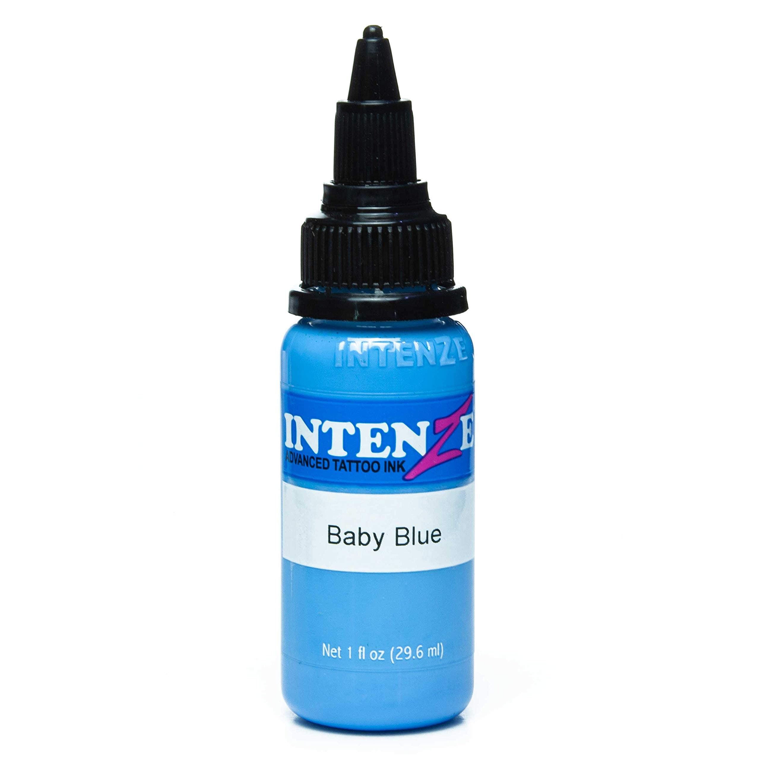 INTENZE Color Blue 30ml – Baby Blue -The Origin.:Colorful & Absolutely Sterile - Tattoo ink vegan Tattoo ink for vibrant permanent tattoo, Stick&Poke tattoo ink with perfect consistency