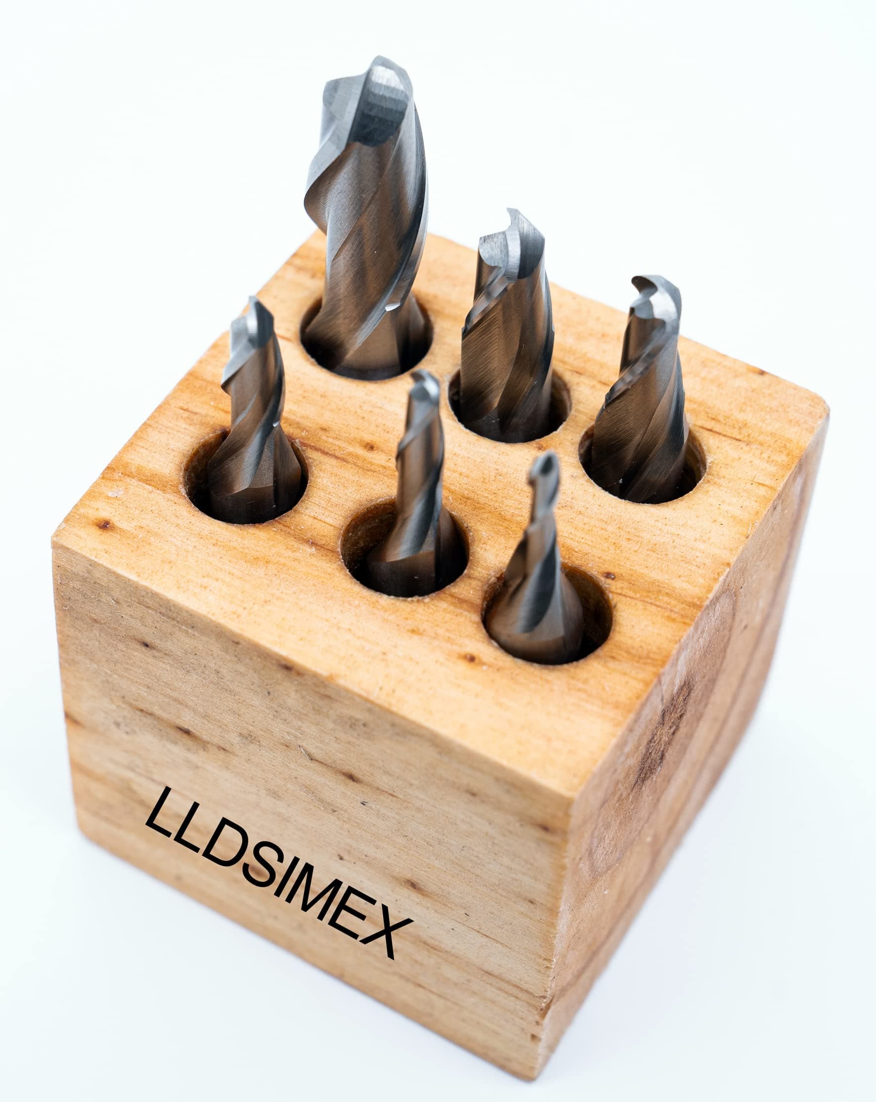 LLDSIMEX M2 HSS 6PC Set Ball END Two Flute END Mills Set 1/8 3/16 1/4 5/16 3/...