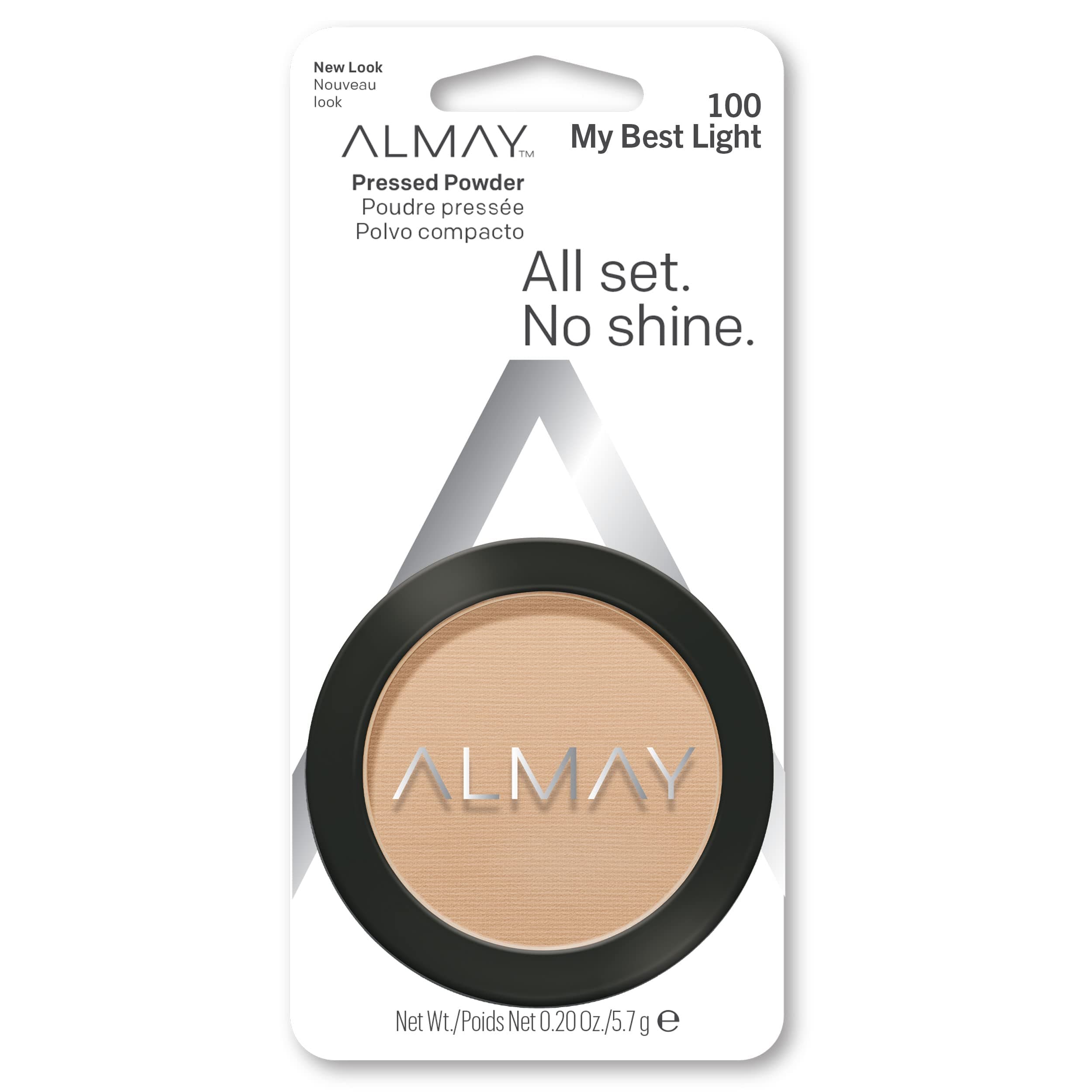 Smart Shade Skintone Matching Pressed Powder, Light [100] 0.20 oz
