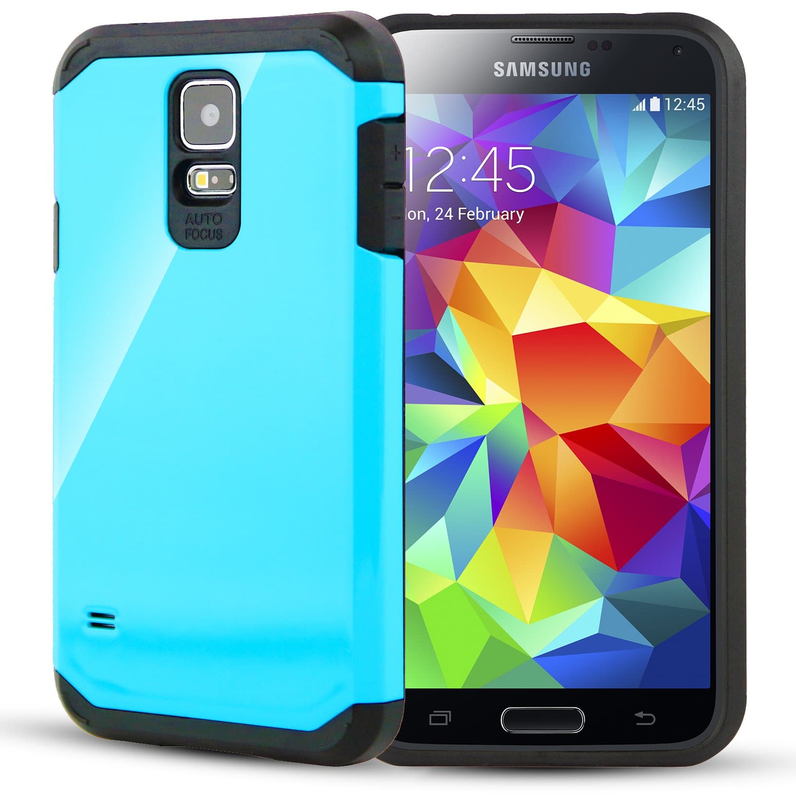 Galaxy S5 Case, CellJoy [Liquid Armor] (Turquoise/Teal) Slim Fit Armor Dual Layer Protective Hybrid Phone Cover for Samsung Galaxy SV / Galaxy S V / Galaxy S5 (2014 Model)