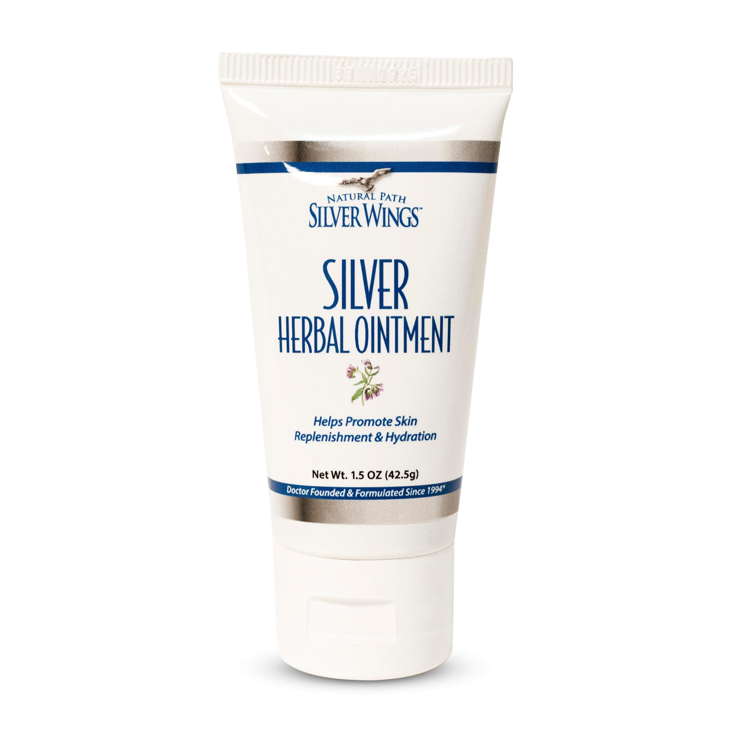 Natural Path Silver Wings 250ppm Silver Herbal Ointment - Nourishing and Moisturizing Skin Care 1.50oz